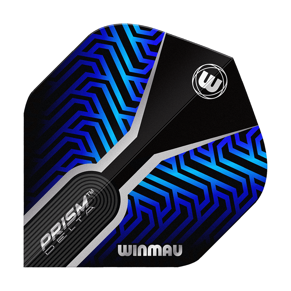 Winmau Prism Delta Blue No2 Standard Flights Hier zu sehen sind die Winmau Prism Delta Blue No2 Standard Flights. Die Dart Flights verfügen über ein auffälliges blau-schwarzes Muster.