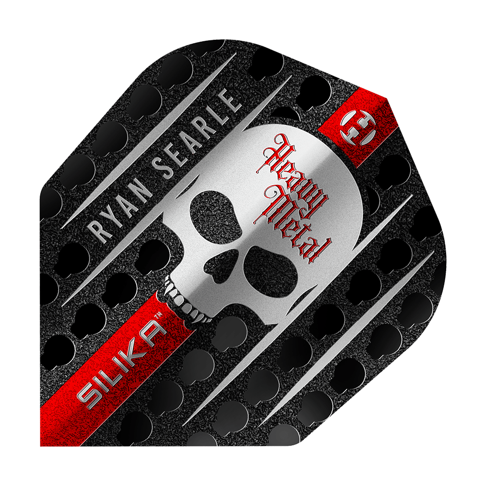 Harrows Silica Ryan Searle Series 3 No6 Flights Dies ist ein Bild von Harrows Silika Ryan Searle Series 3 No6 Flights. Das Produkt zeigt spezielle Dart-Flights aus einer limitierten Serie.