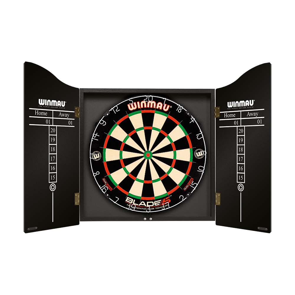 Winmau Blade 6 dartboard cabinet