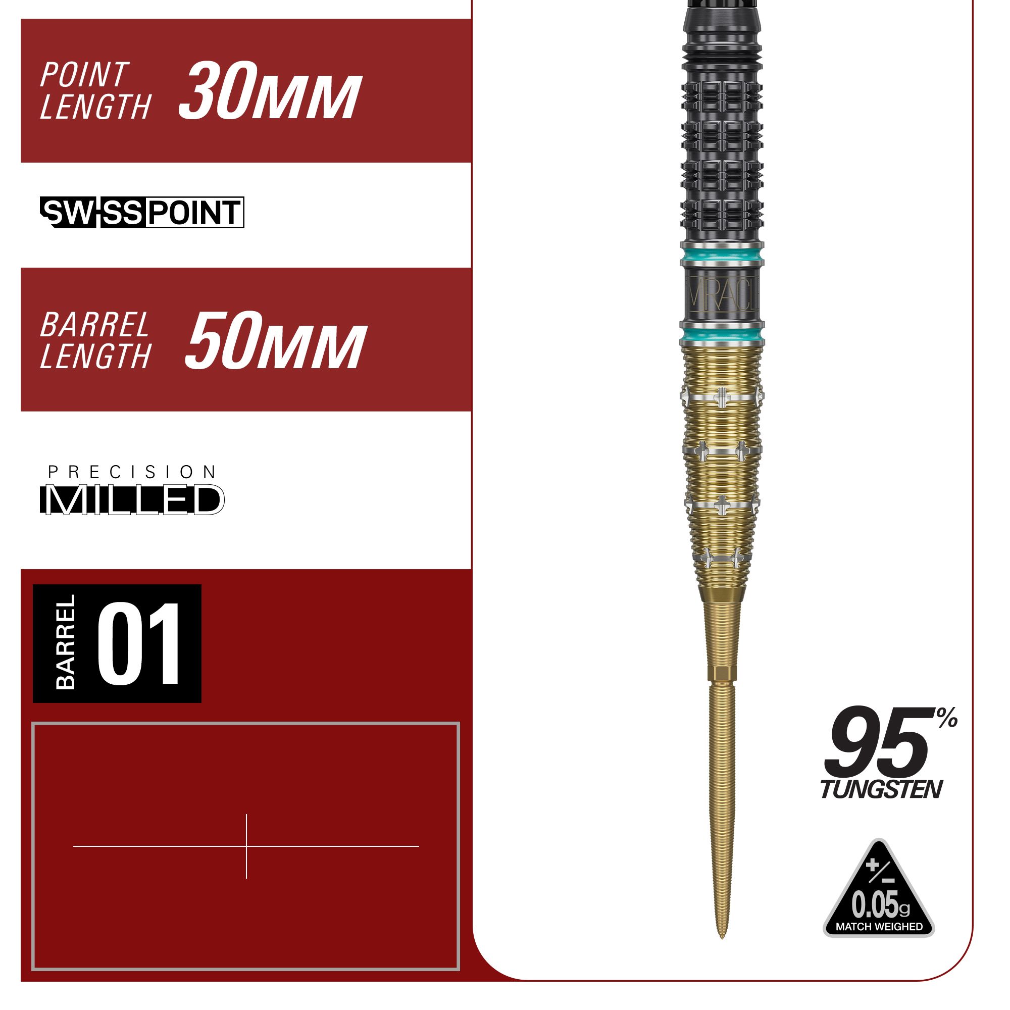 Target Japan Mikuru Suzuki The Miracle GEN7.5 Swiss Point Steeldarts Hier sind die Target Japan Mikuru Suzuki The Miracle GEN7.5 Swiss Point Steeldarts abgebildet. Die Darts bieten hohe Präzision für Turnierspieler.