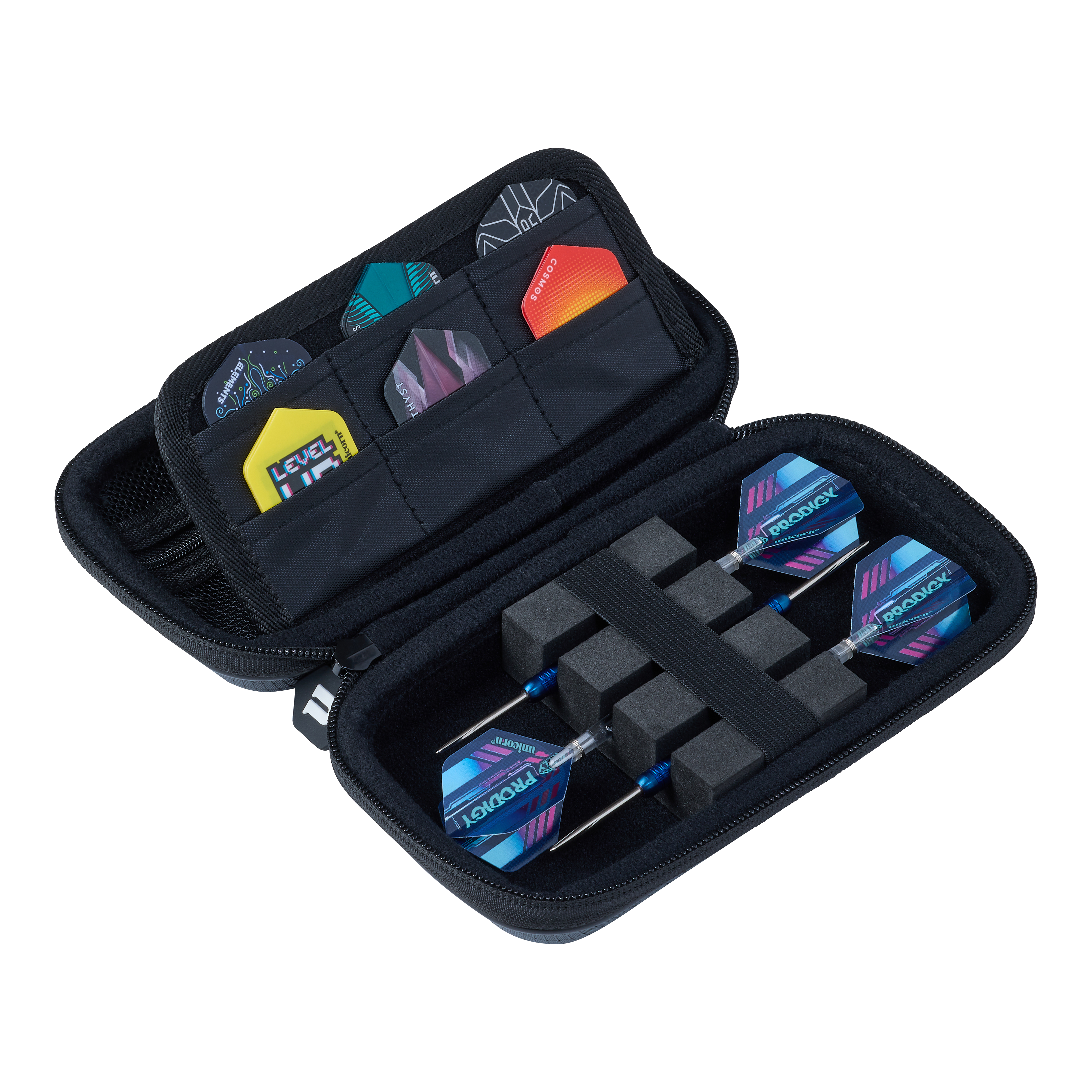 Unicorn Vanguard Small Dartcase - Grey Zu sehen ist das Unicorn Vanguard Small Dartcase in Grau. Es eignet sich zur sicheren Aufbewahrung von Darts.