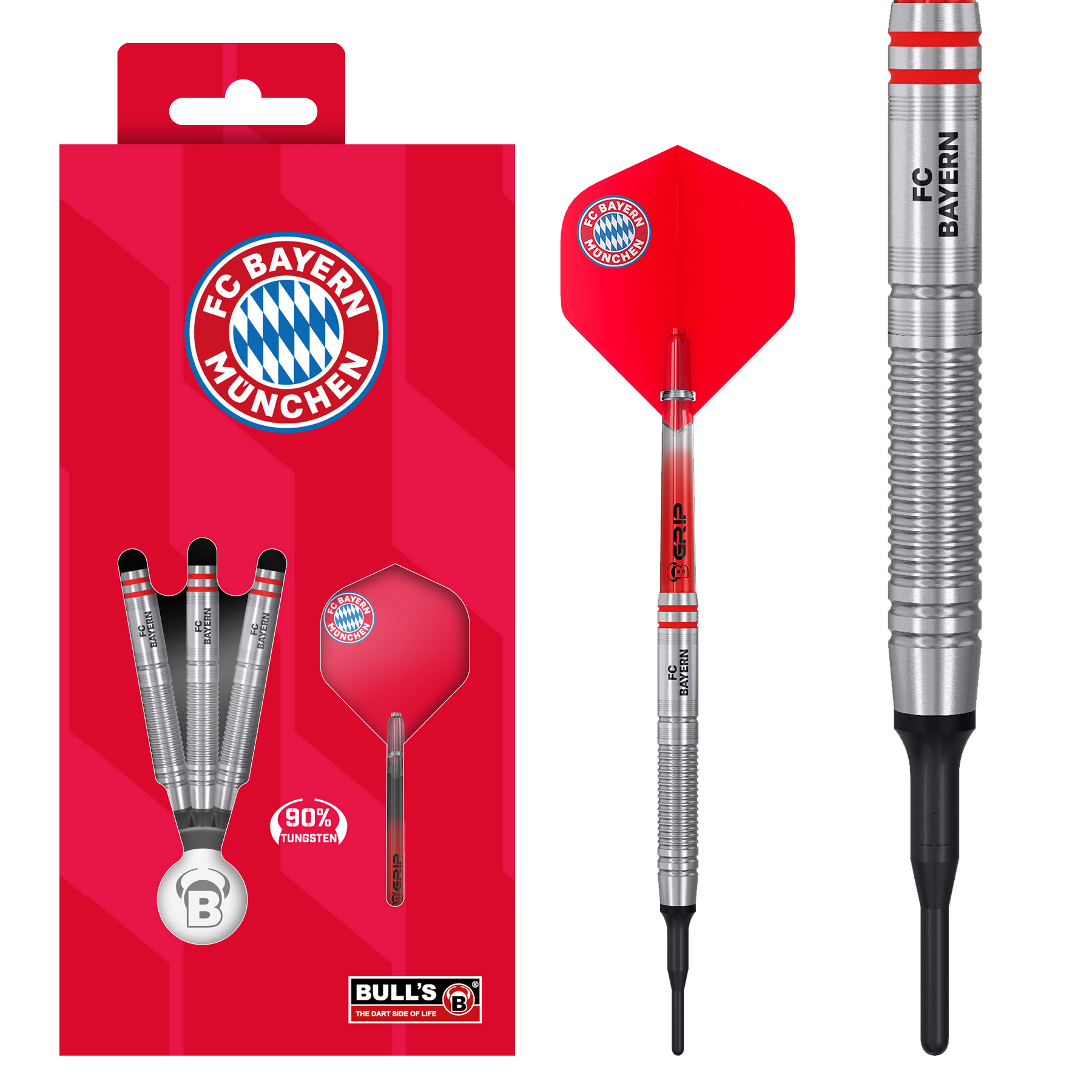 Bulls FC Bayern Munich Tungsten Soft Darts - 18g