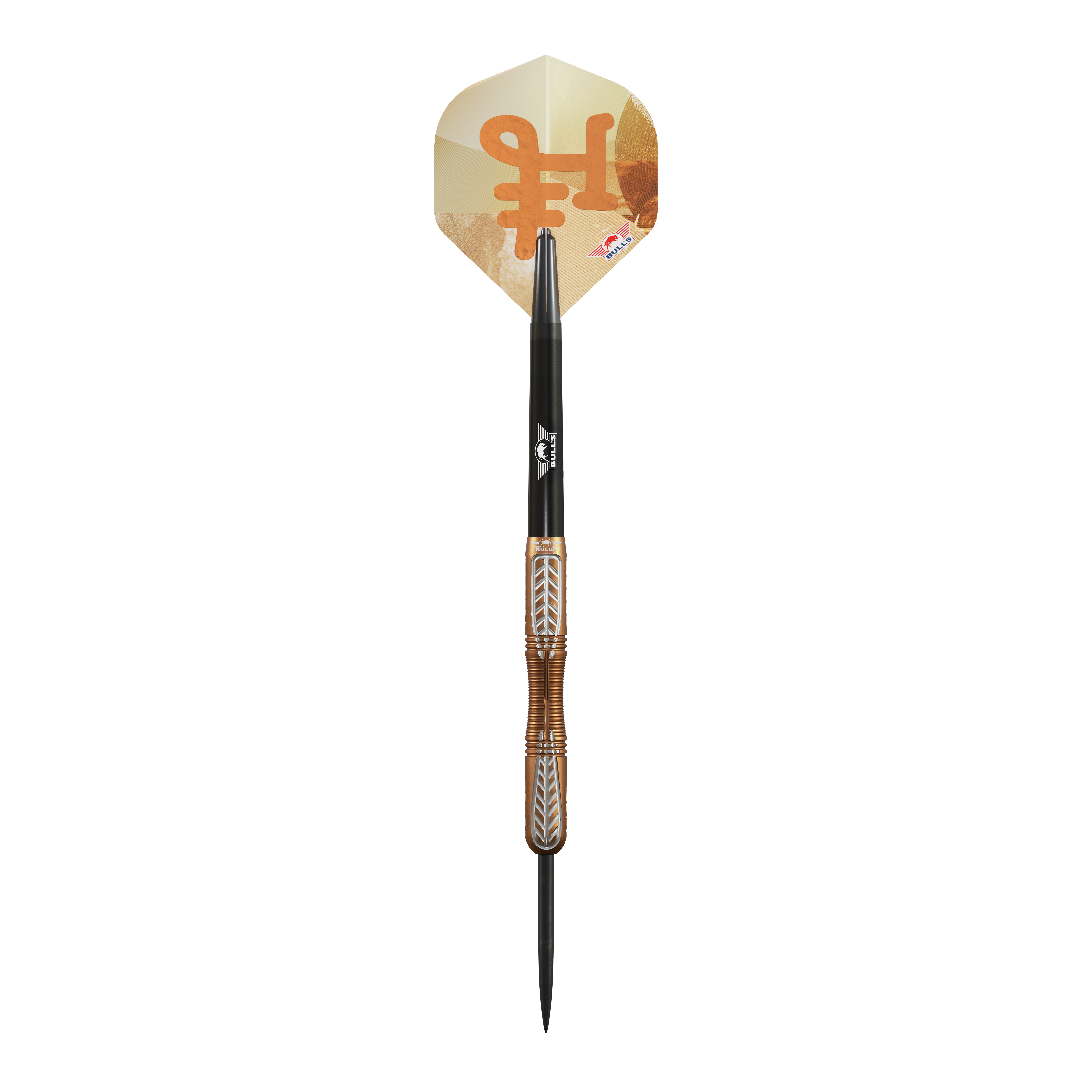 Bulls NL Bronzo True Steel Darts - 23g Dieses Bild stellt die Bulls NL Bronzo True Steeldarts - 23g dar. Die Darts sind für den professionellen Einsatz gedacht.