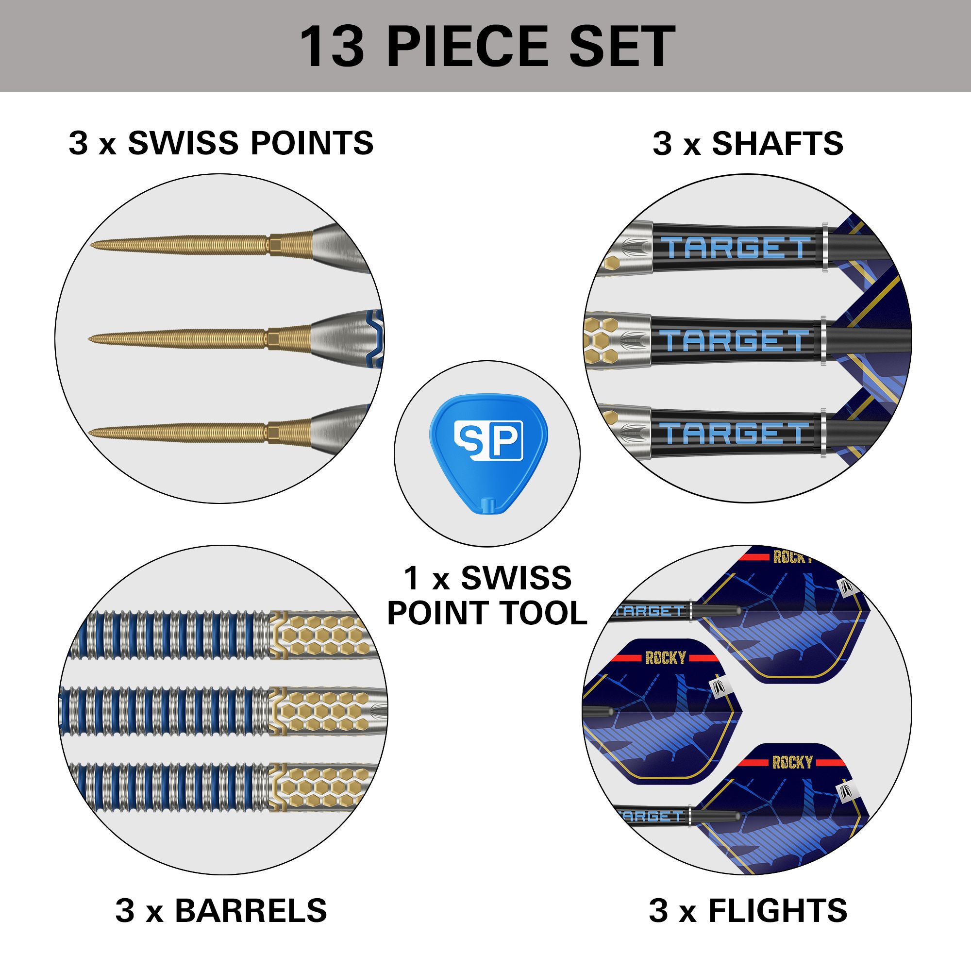 Target Josh Rock GEN1 Swiss Point Steel Darts