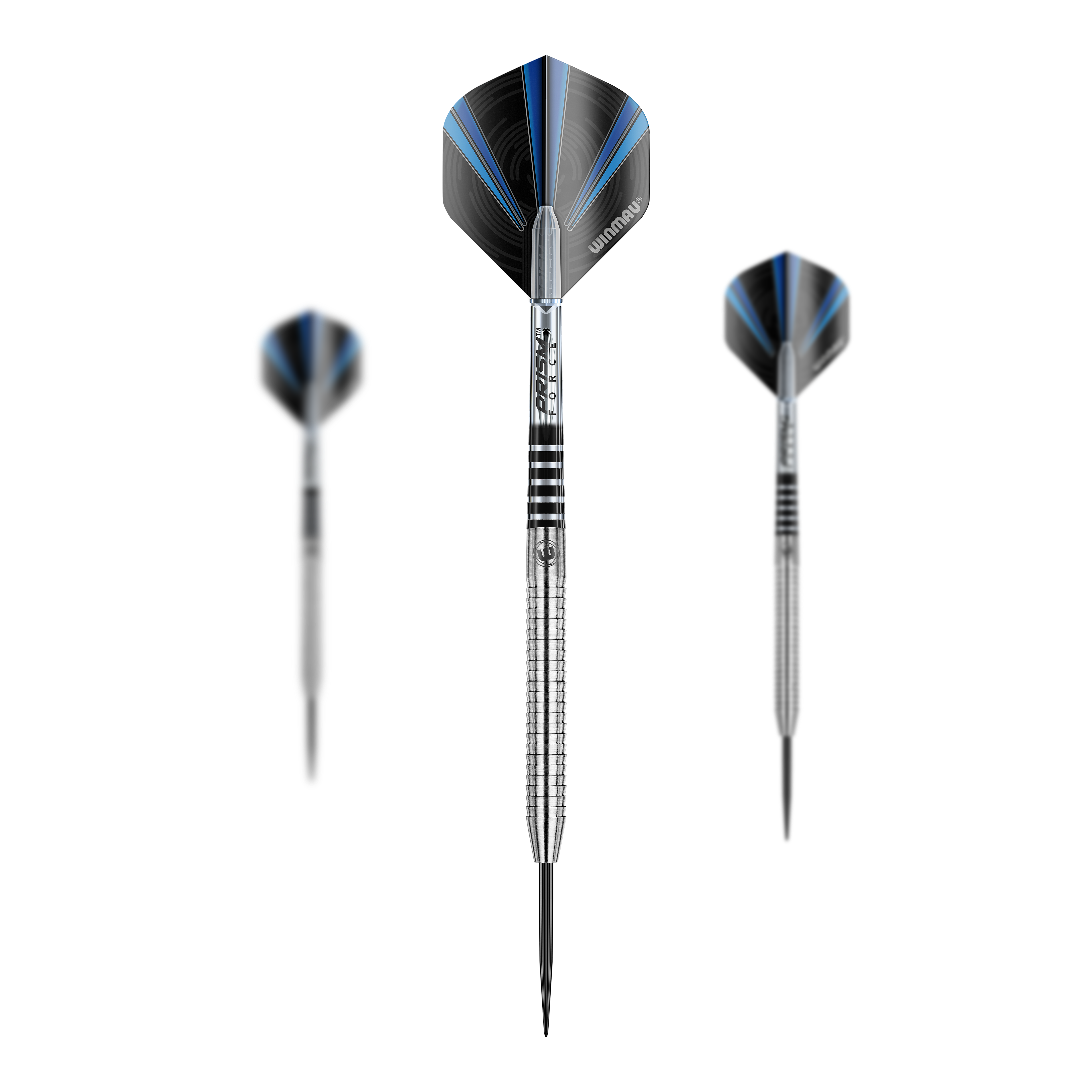 Das Bild zeigt die Winmau Sabotage Steeldarts. Es handelt sich um professionelle Darts für den Steeldart-Sport.
