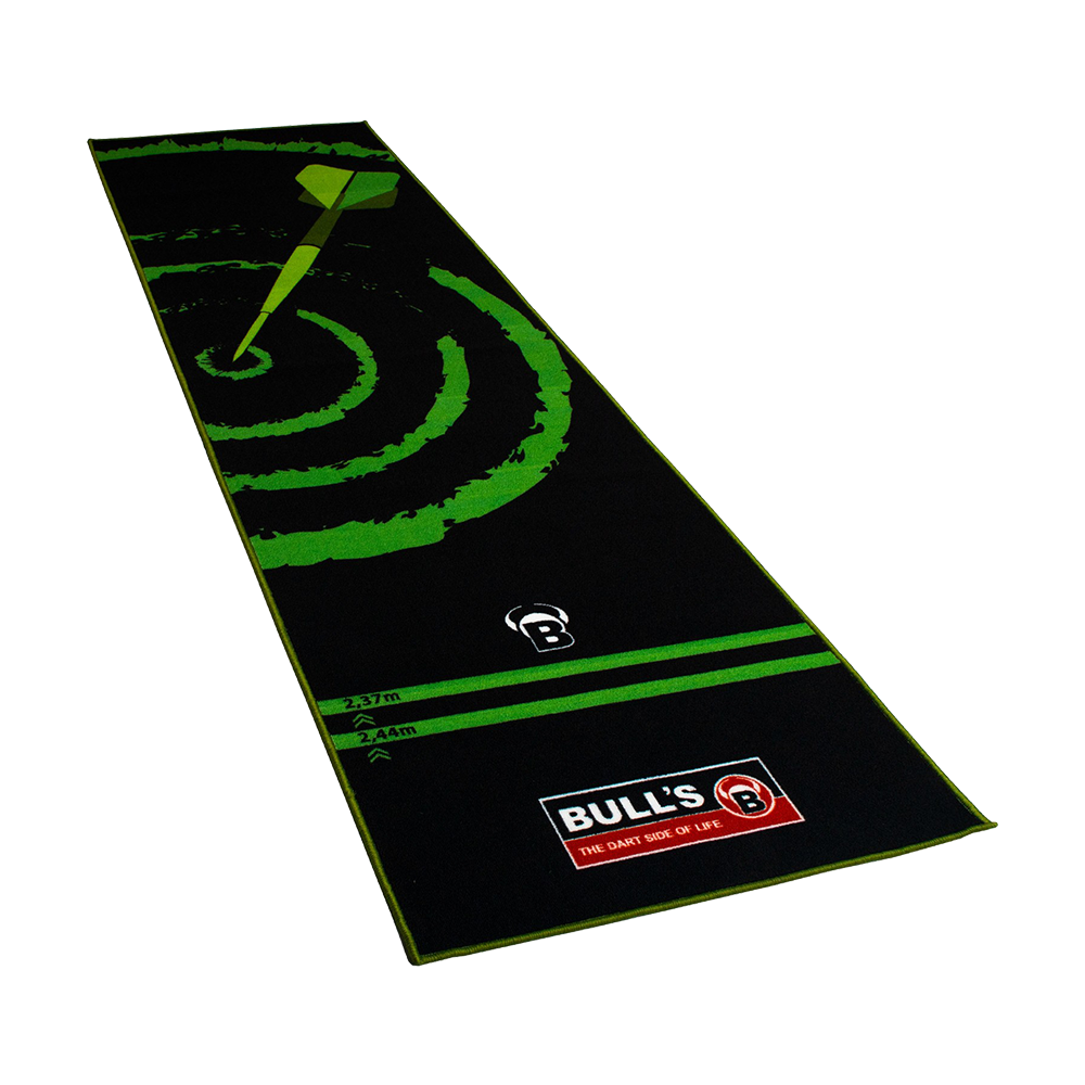 67807_Bulls_Carpet-Mat_140_Green_1 Bulls Carpet-Mat Teppich 140 glatt ausgerollt. Die Linien und Flächen sind klar erkennbar.