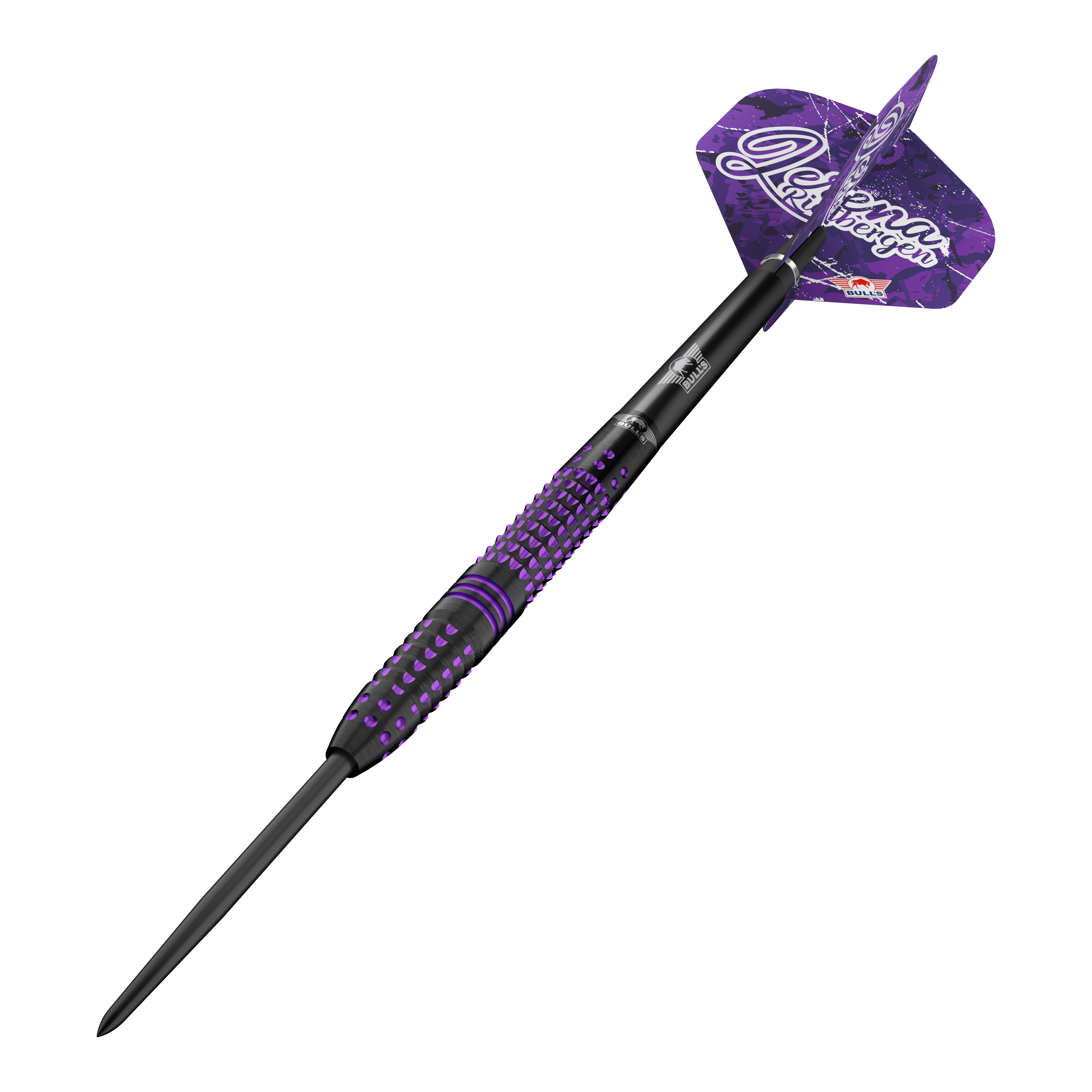 Bulls NL Lerena Rietbergen steel darts - 24g Abgebildet sind die Bulls NL Lerena Rietbergen Steeldarts - 24g. Das Bild zeigt die Details und die hochwertige Verarbeitung der Steeldarts.