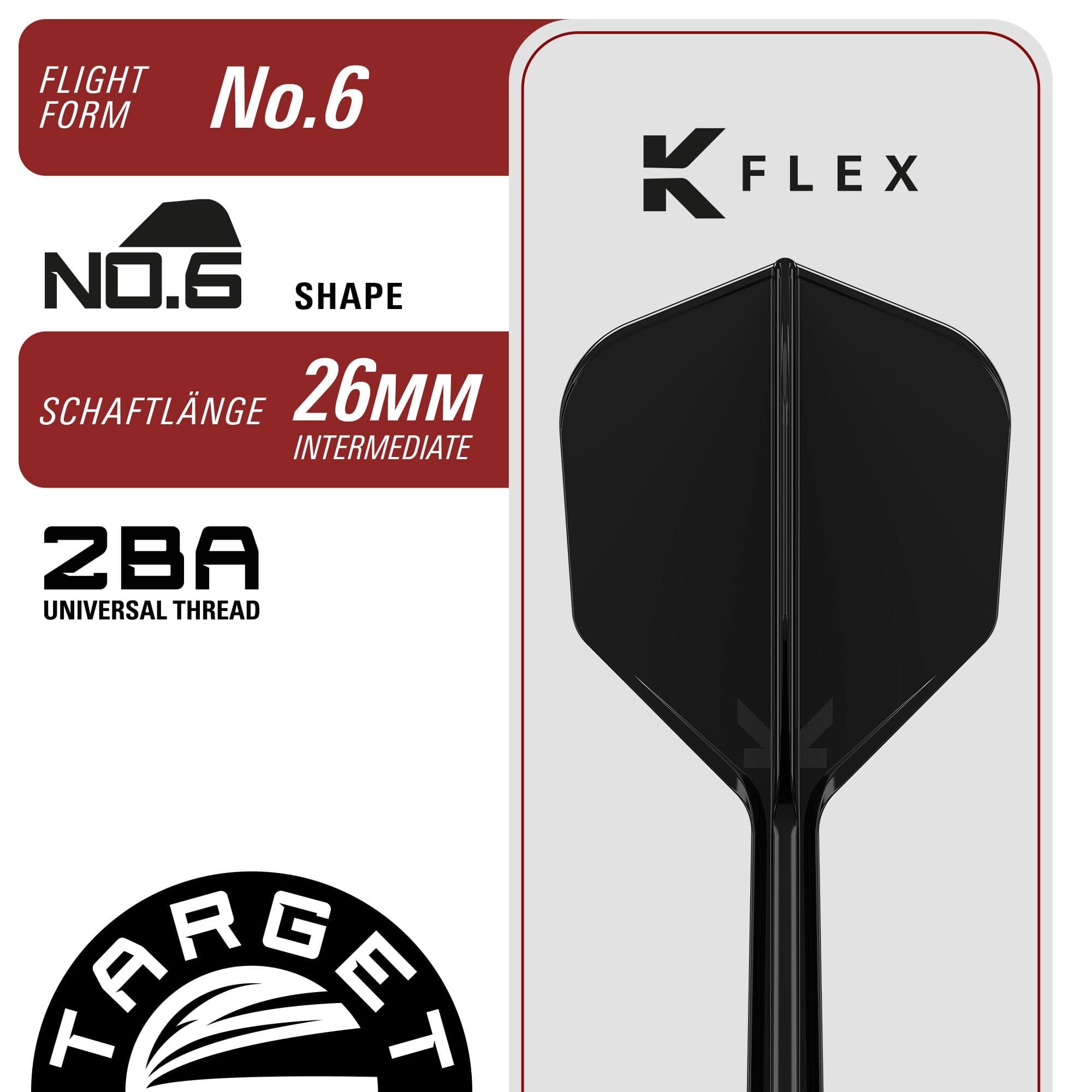 Target Black Marque Creed Soft Darts - 21.5g Target Black Marque Creed Softdarts - 21,5g. Schwarze Softdarts mit besonderer Griffstruktur.