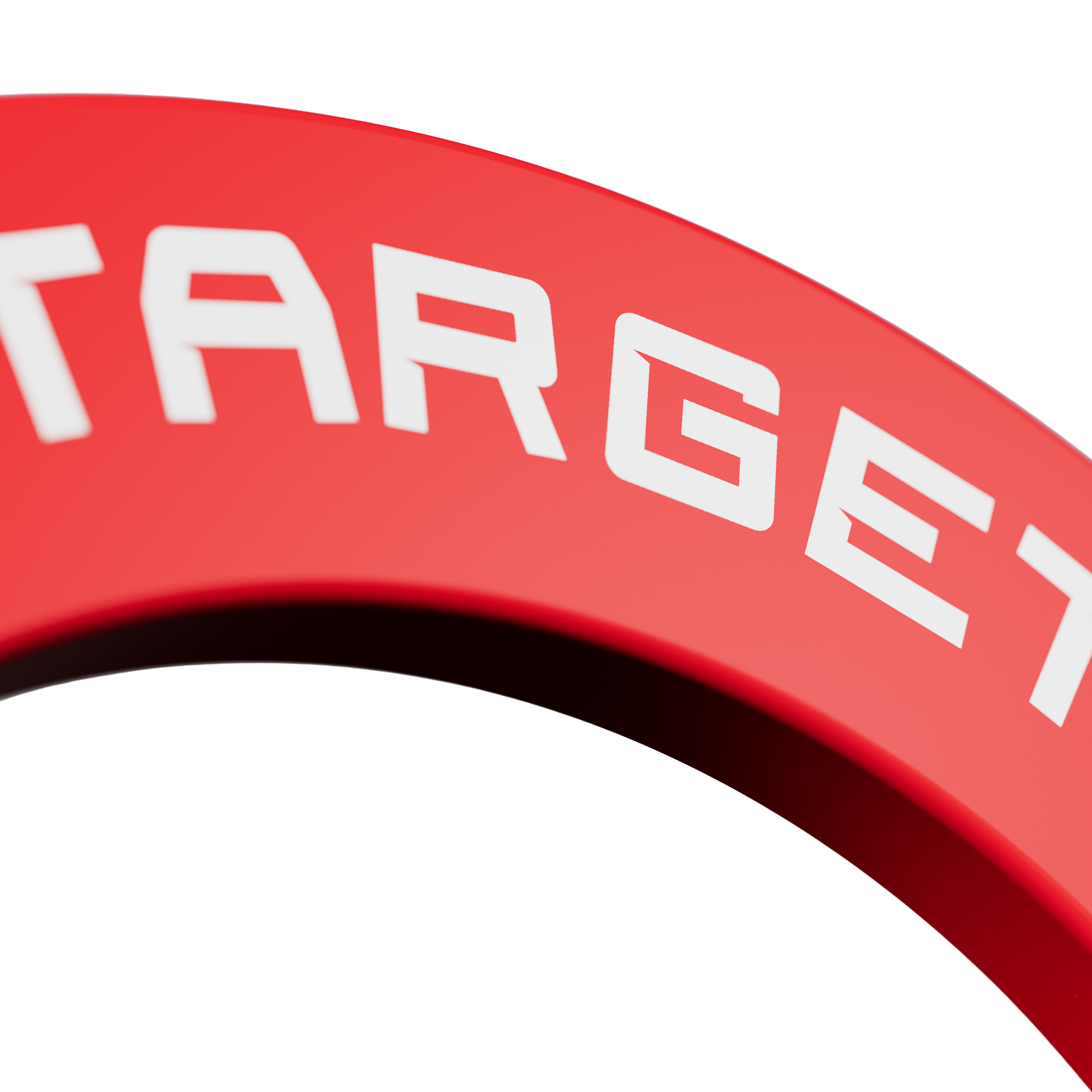 Das Produkt zeigt eine rote Dartboard-Umrandung. Die Perspektive kommt von oben.