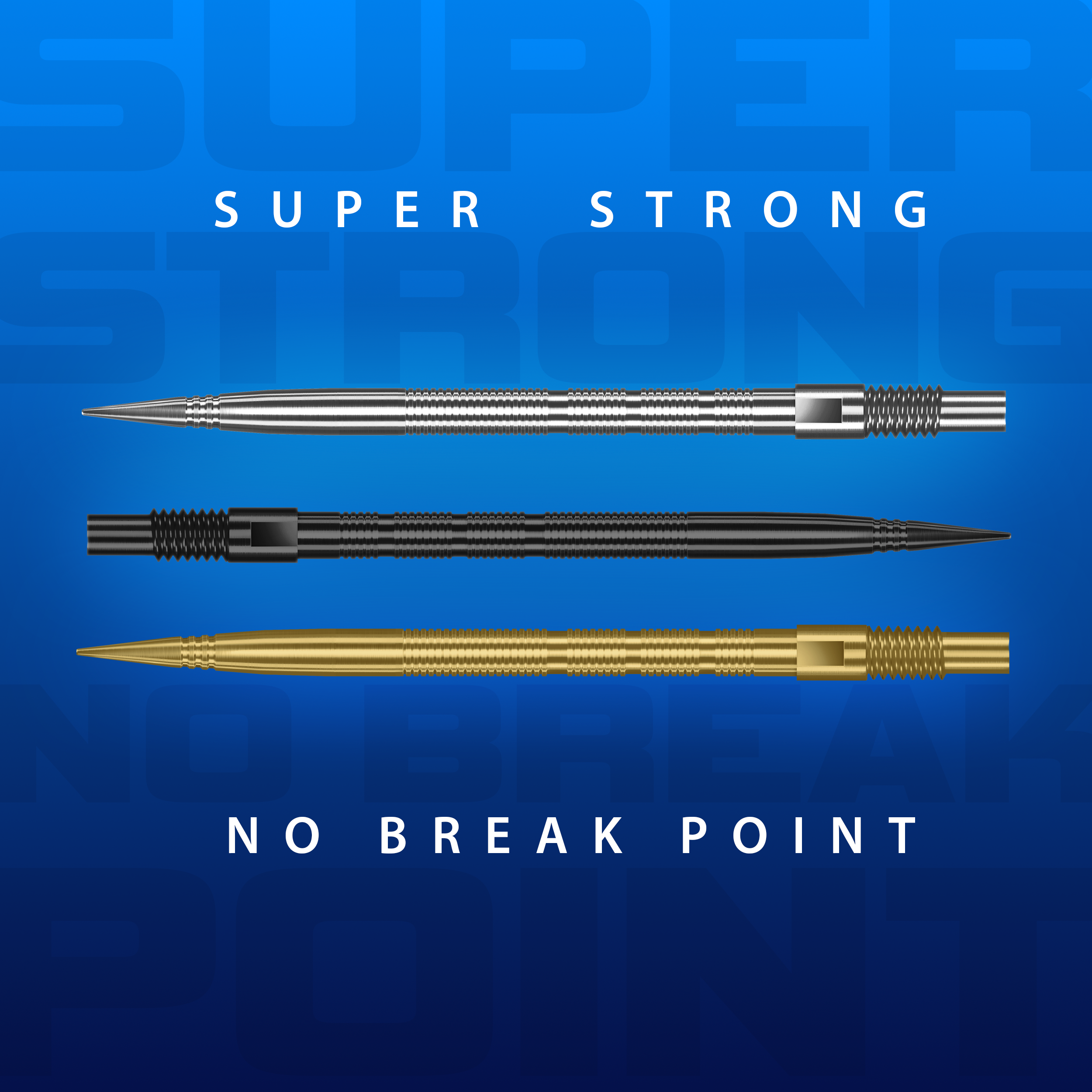 Harrows Quick Point Micro Ridge Dart Tips - Black Abgebildet sind Harrows Quick Point Micro Ridge Dartspitzen in Schwarz. Die Oberfläche ist mit feinen Rillen strukturiert.