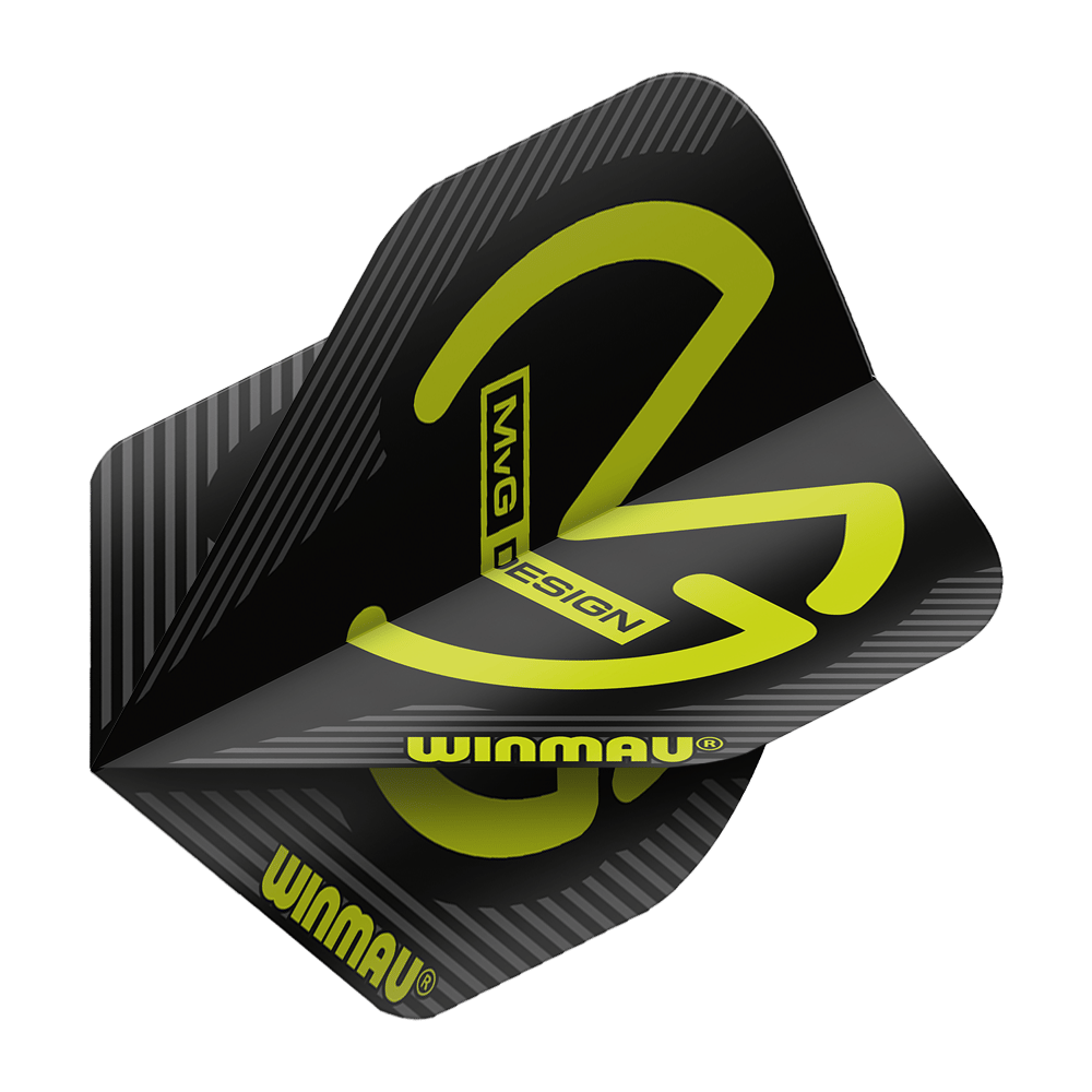 Winmau Mega MvG Black Standard Flights