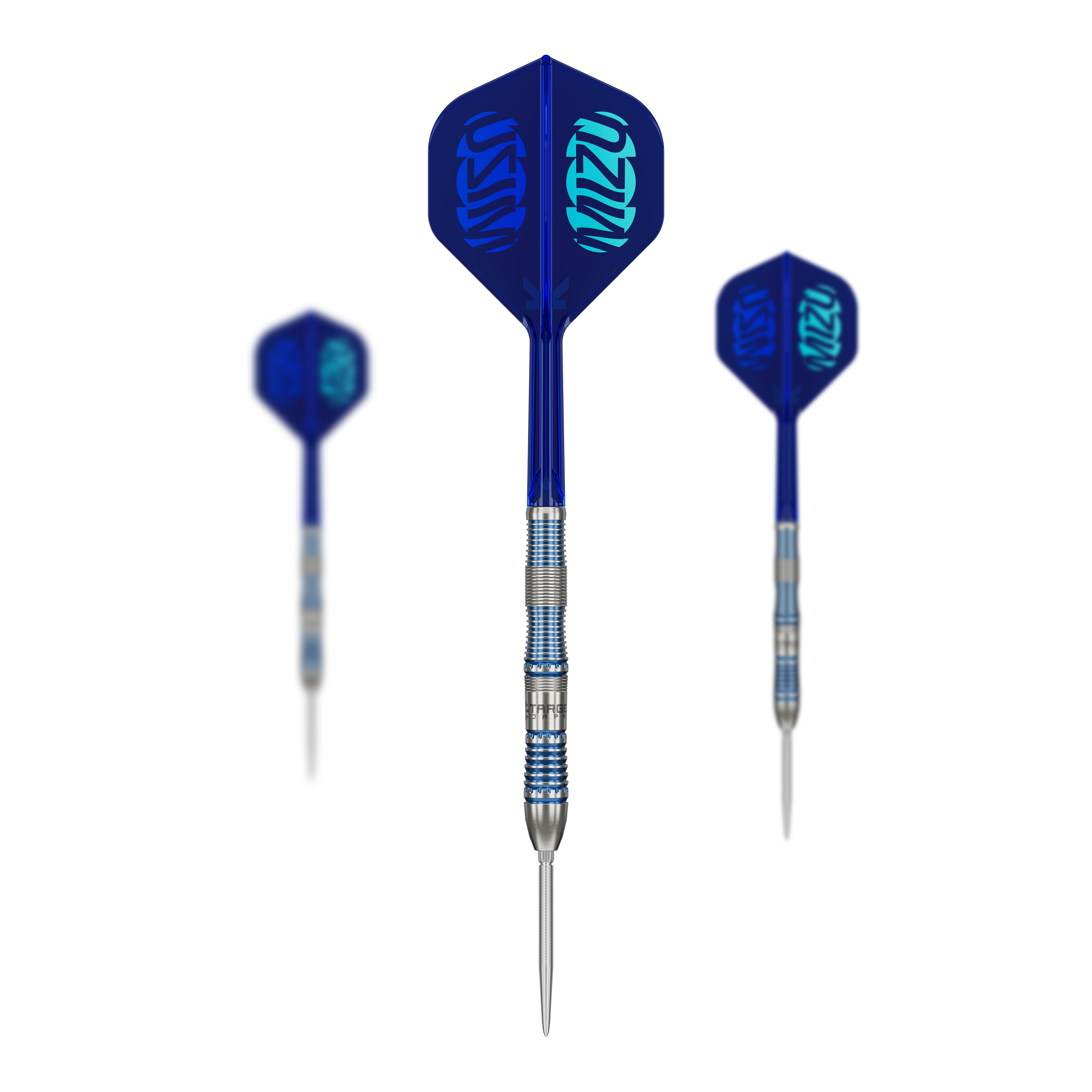 Target Japan Mizu Series 02 Swiss Point Steel Darts Gezeigt werden die Target Japan Mizu Series 02 Swiss Point Steeldarts. Diese Steeldarts sind Teil der japanischen Mizu Serie von Target.