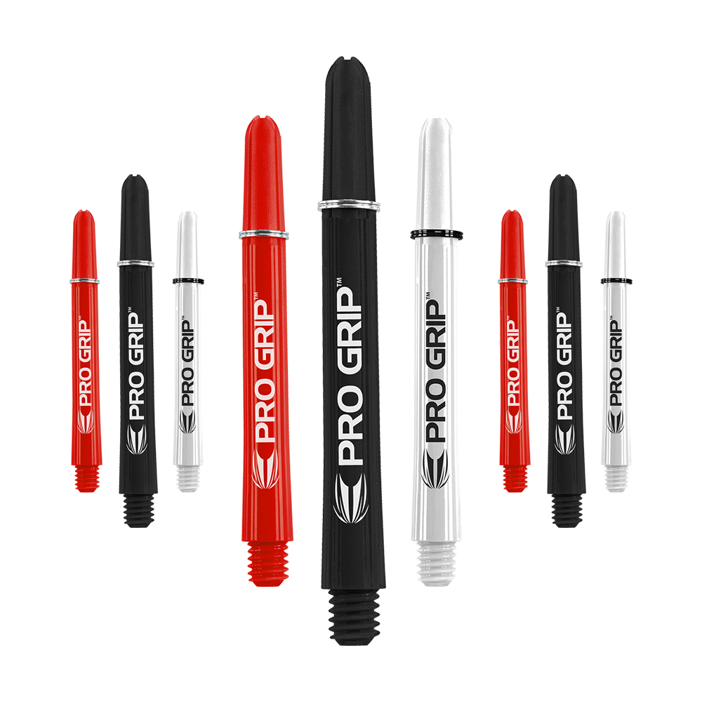 Target Pro Grip Shafts - 3 Sets - Schwarz Weiß Rot