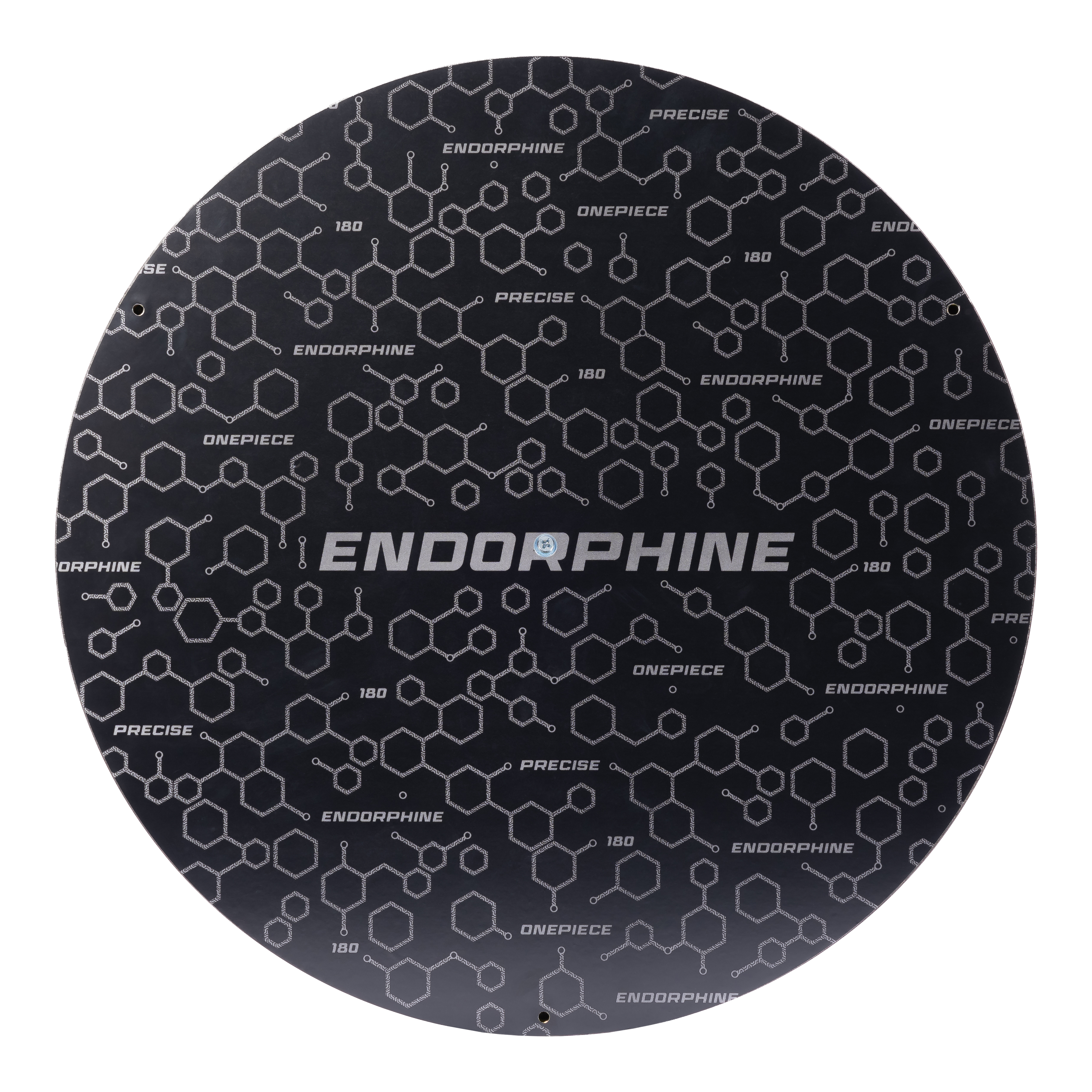 Precise 180 Endorphine steel dartboard without number ring Dieses Bild zeigt das Precise 180 Endorphine Steeldartboard mit Nummernring in Weiß. Es ist ein hochwertiges Dartboard mit klaren Zahlen.