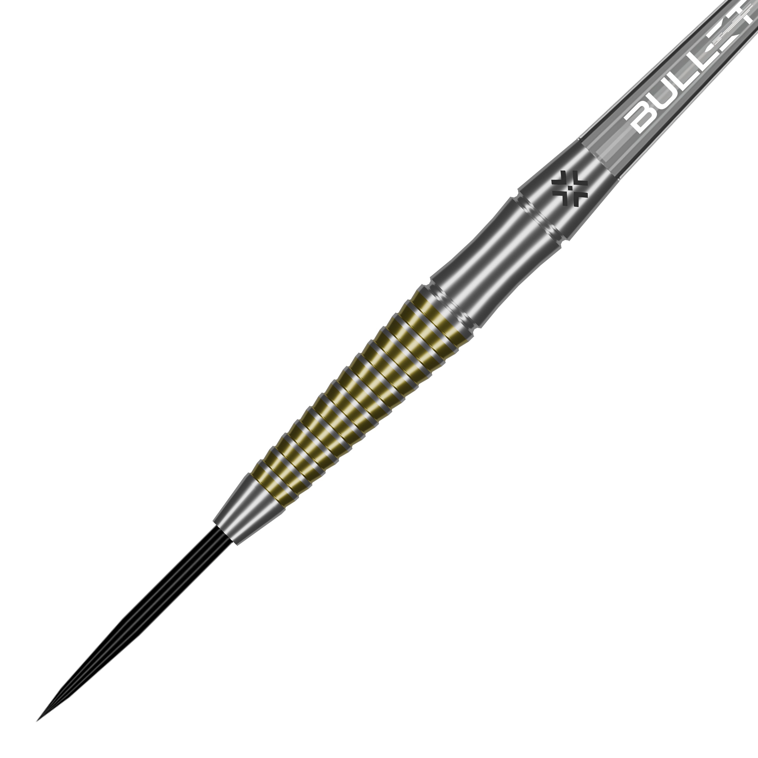 Bullet Fang steel darts Abgebildet sind die Bullet Fang Steeldarts aus Seitenansicht. Die Darts werden im Profil dargestellt.
