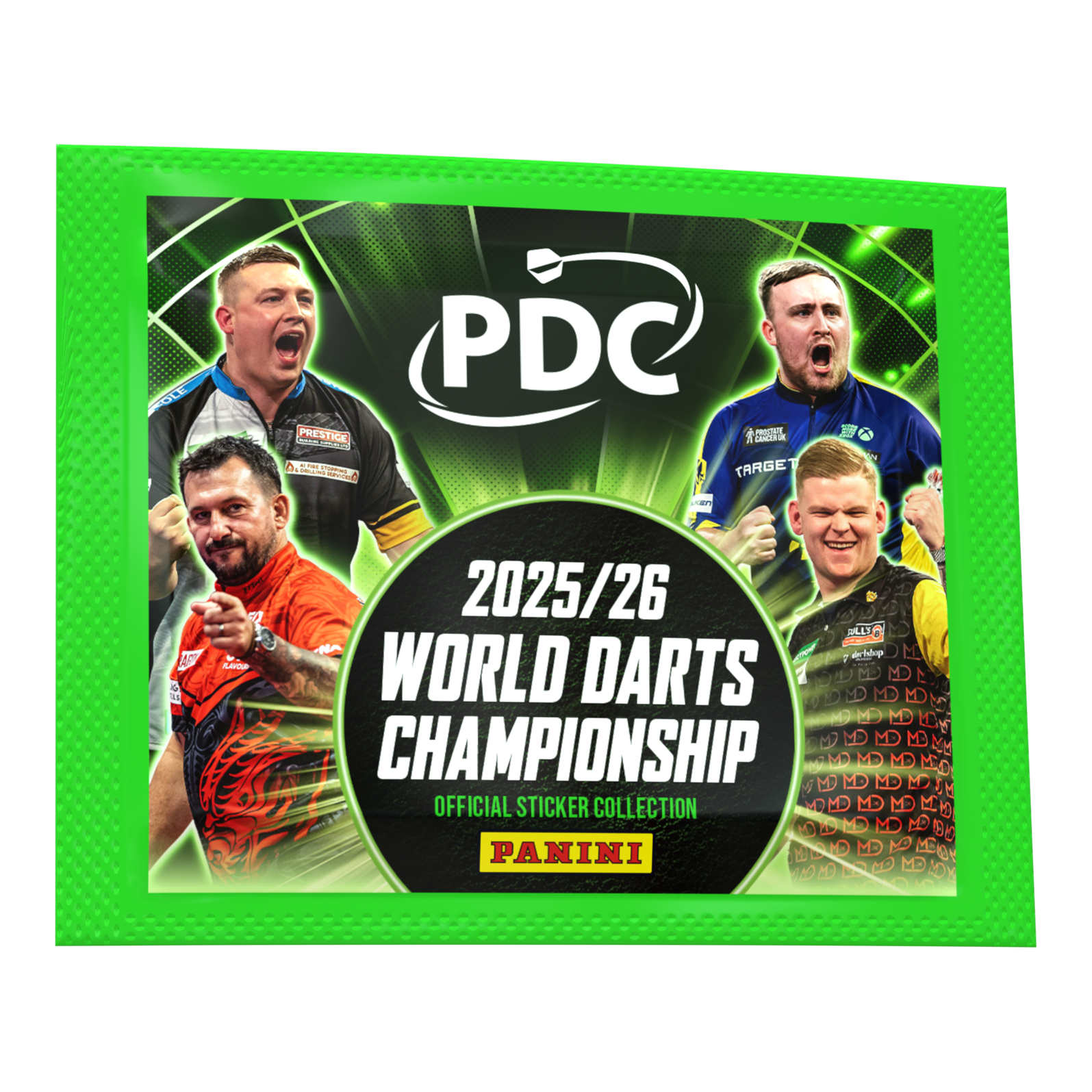 Panini PDC World Darts Championship 2025/26 - Sticker Pack. Dieses Stickerpaket ist Teil der offiziellen Panini-Sammelkollektion.