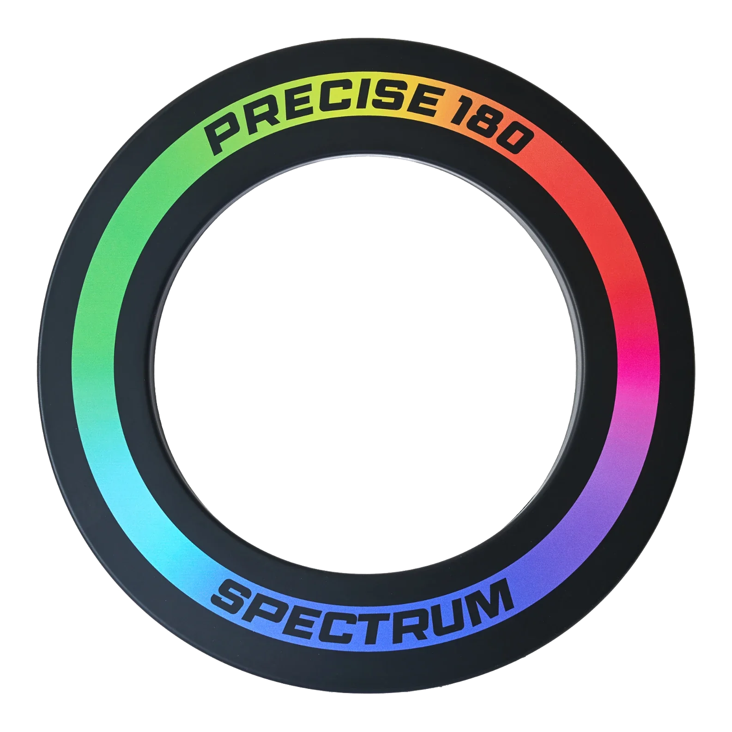 Precise 180 Spectrum Dartboard Surround Das Bild zeigt den Precise 180 Spectrum Dartboard Surround. Die Umrandung dient als Schutz und Dekoration für das Dartboard.
