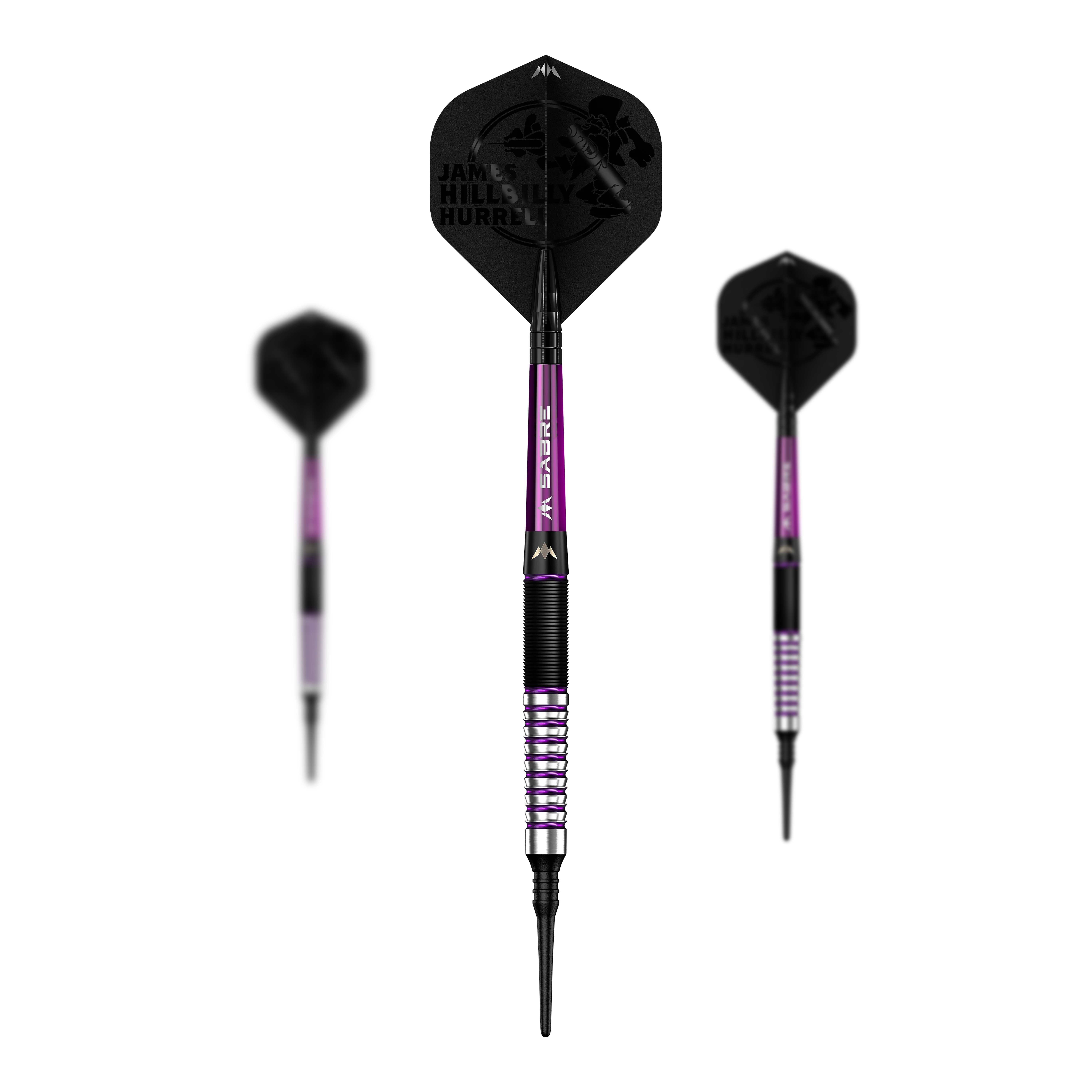 Mission James Hurrell Hillbilly Black Purple Softdarts - 18g