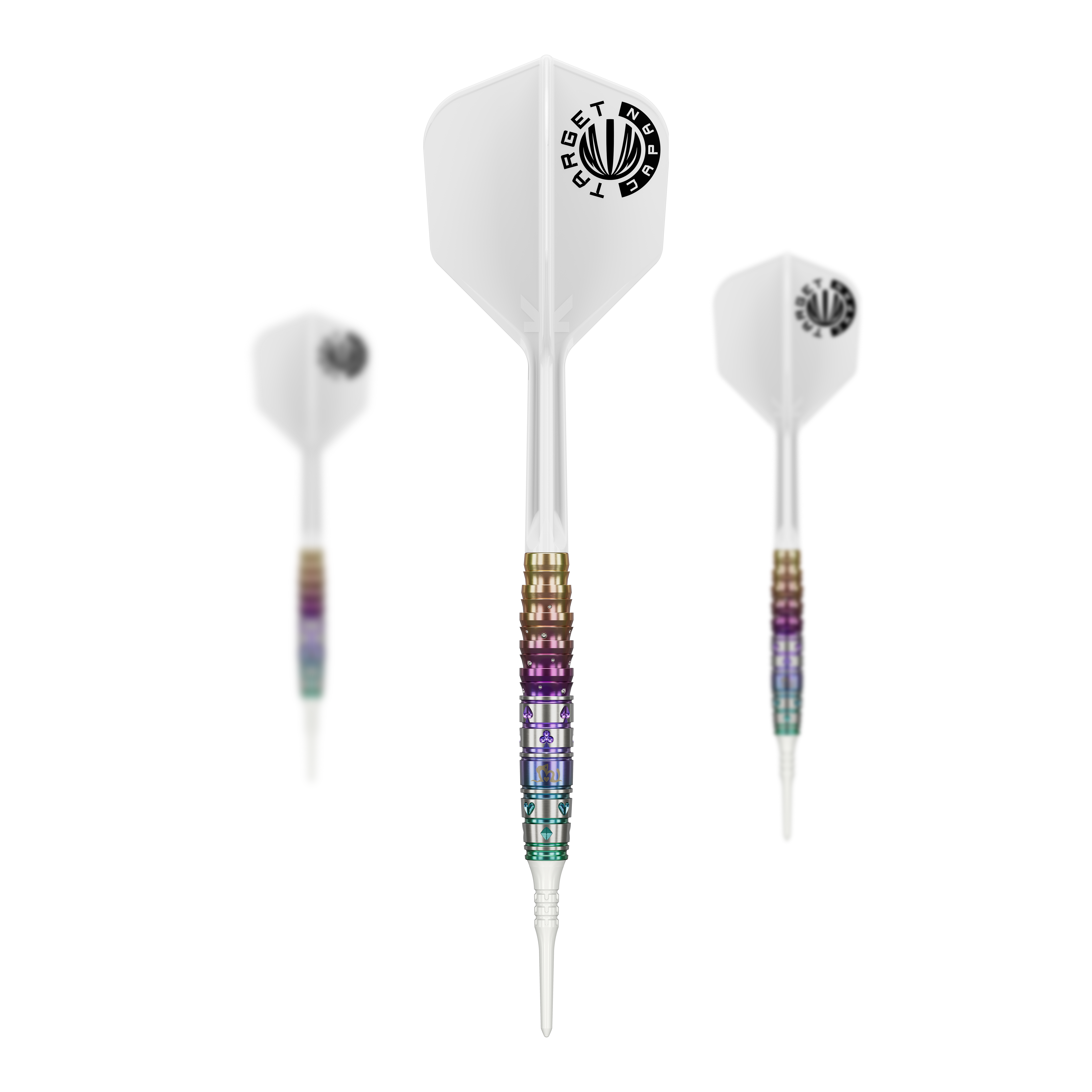 Target Japan Prime Series Mayuko Morita Mayo GEN7 Soft Darts - 18g Target Japan Prime Series Mayuko Morita Mayo GEN7 Softdarts mit 18g Gewicht sind auf dem Bild zu sehen. Das Produkt ist speziell für Dartspieler entworfen.