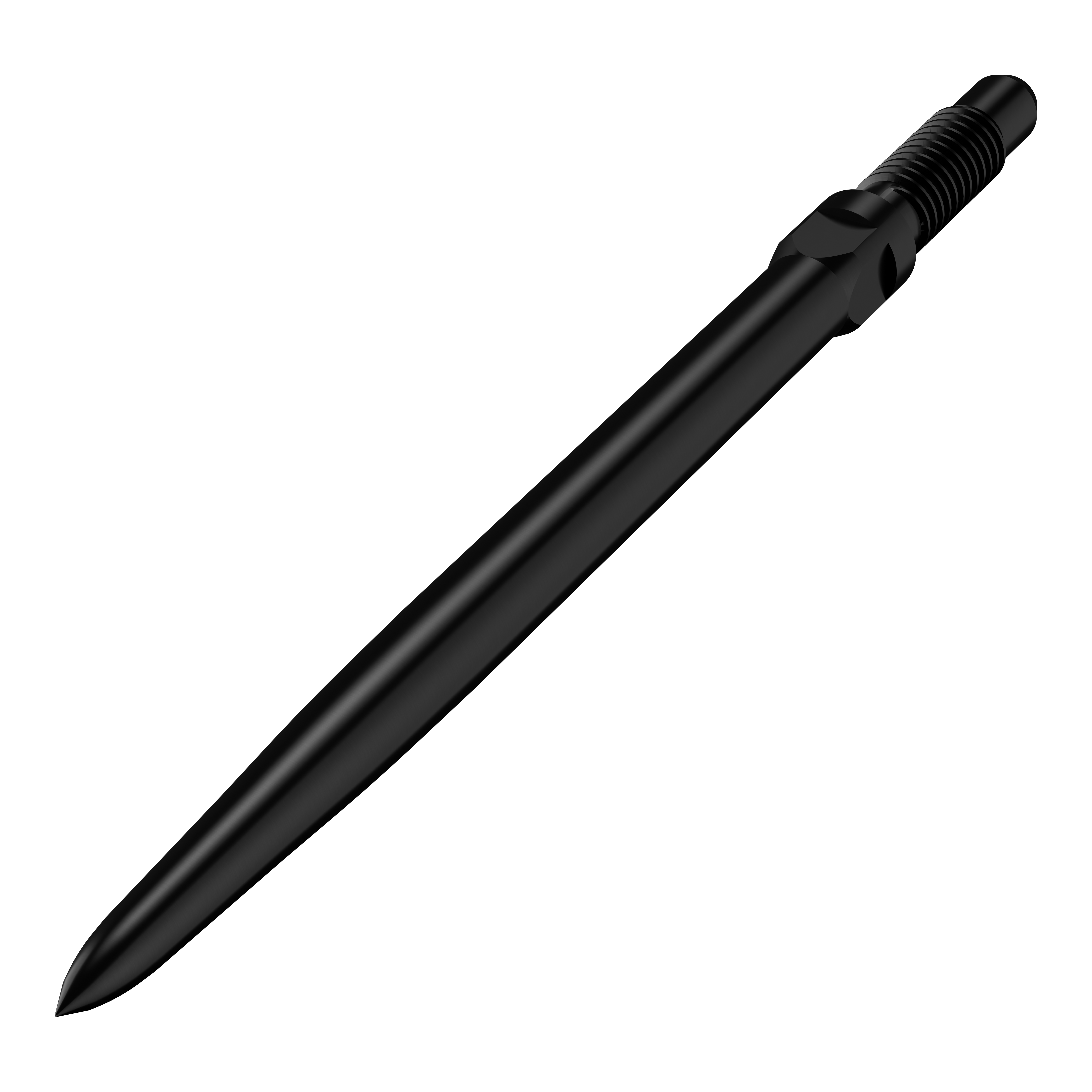 Bulls NL Convertible Point Dart Tips - Smooth - Black Das Bild zeigt einen Artikel mit dem Namen BU57700_BullsNL_Convertible_Points_Smooth_Schwarz_32mm_2. Abgebildet sind wahrscheinlich schwarze, glatte Dartspitzen in der Größe 32 mm.