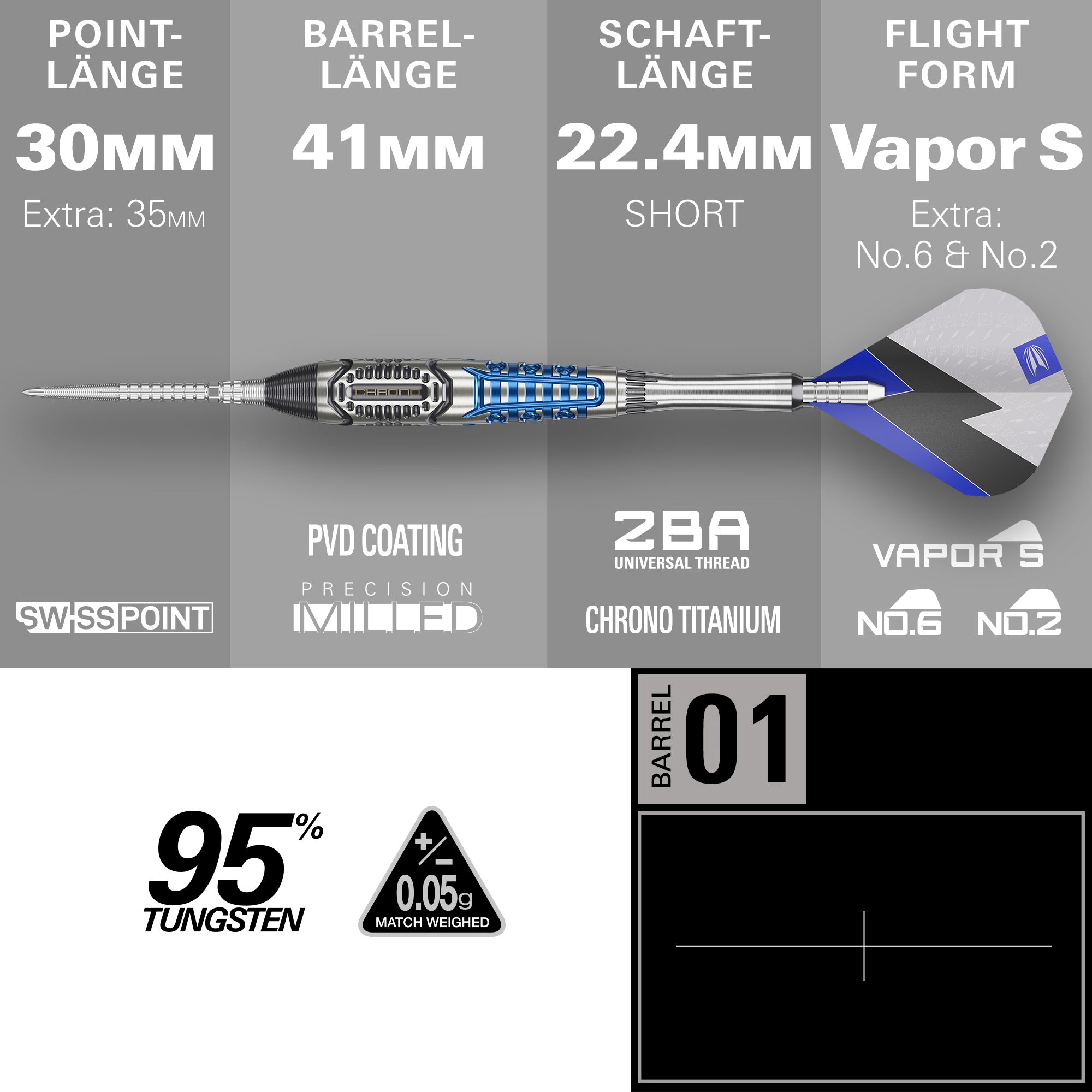 Target Phil Taylor Power X Chrono Swiss Points steel darts Target Phil Taylor Power X Chrono Swiss Points steel darts