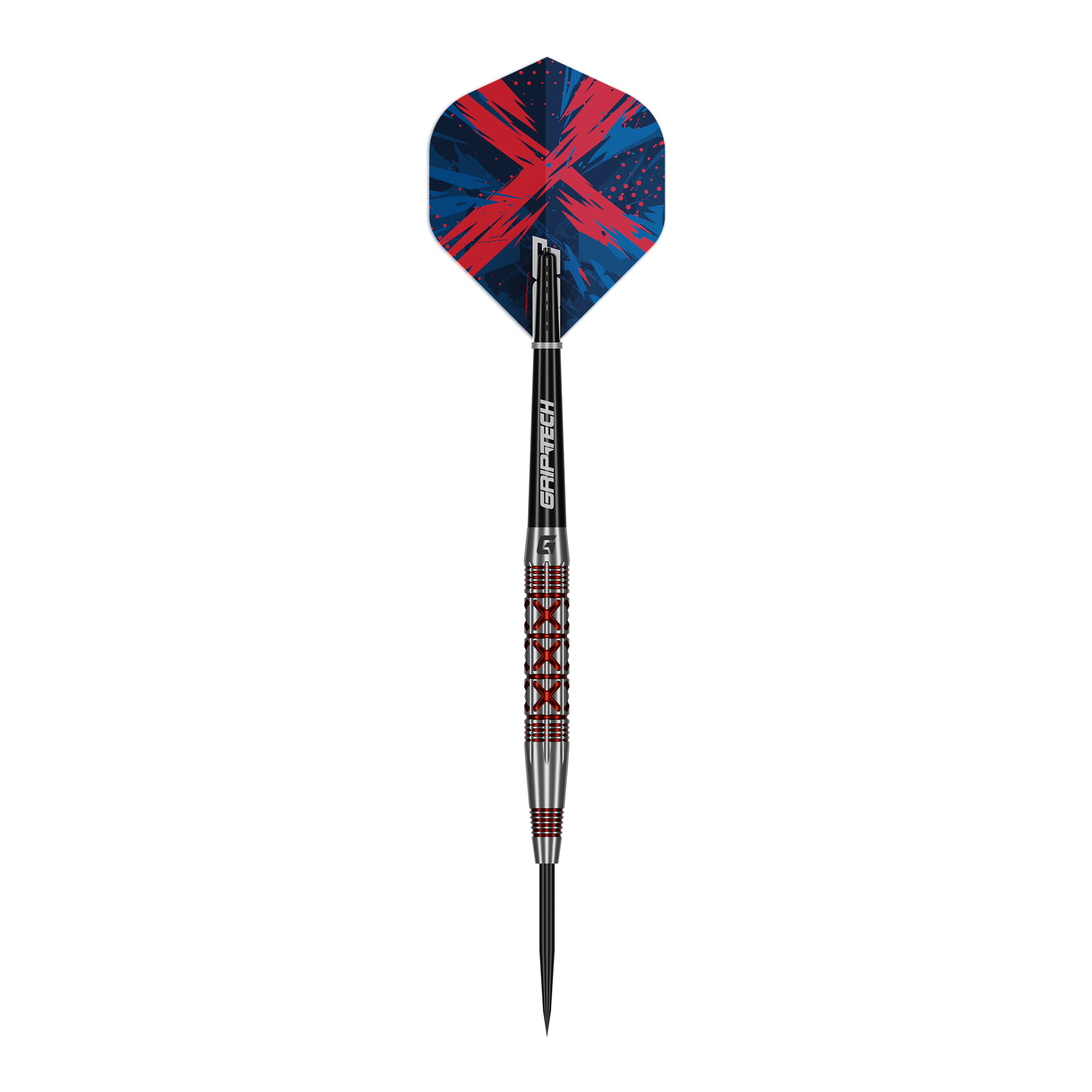 GOAT Strikes Steel Darts Abgebildet ist einer der GOAT Strikes Steeldarts. Der Dart ist schlank und aus Metall gefertigt.