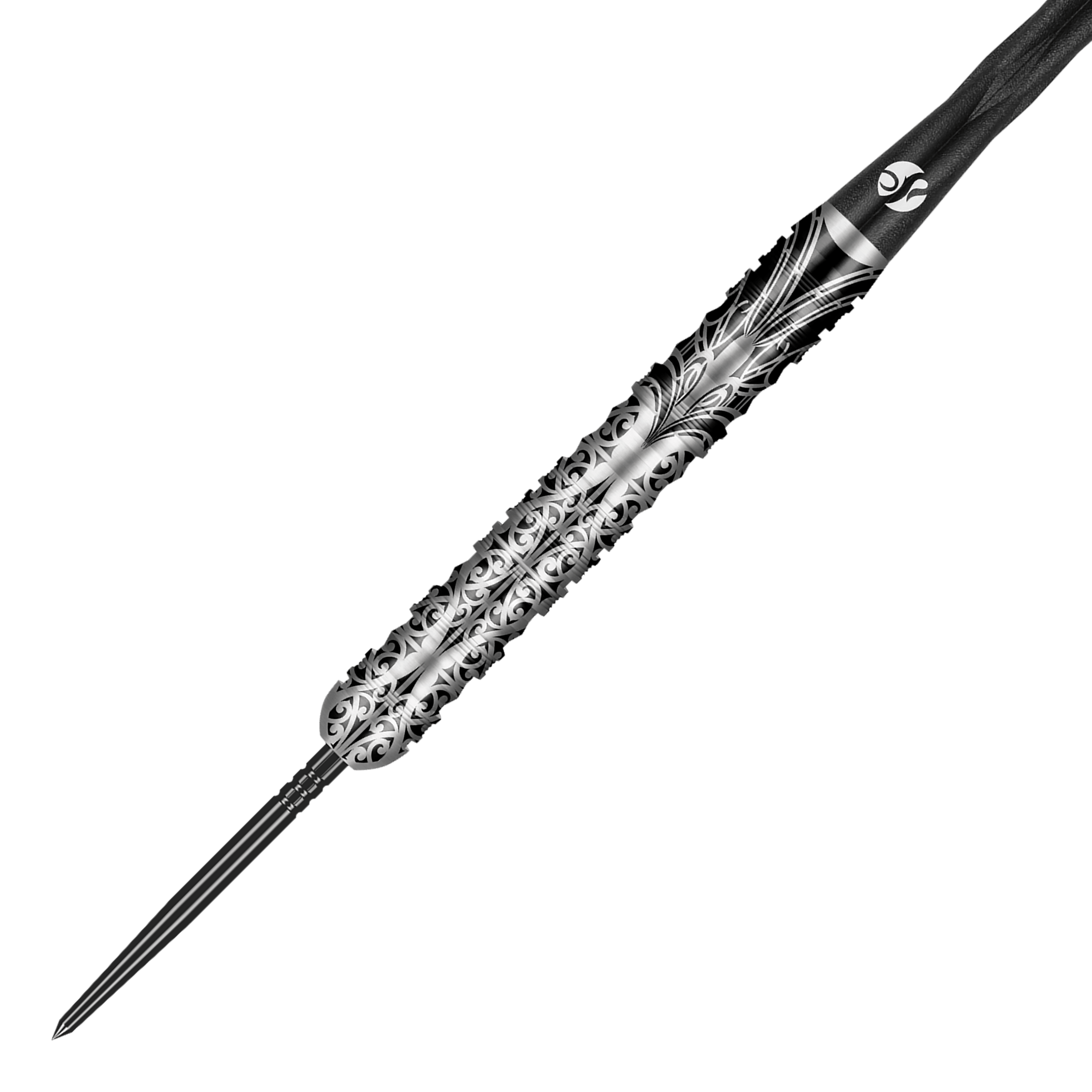 Shot Warrior Taiaha Turbo Point Steeldarts Das Bild zeigt Shot Warrior Taiaha TurboPoints Steeldarts mit besonderem Muster. Die Darts sind als Gruppe abgebildet.