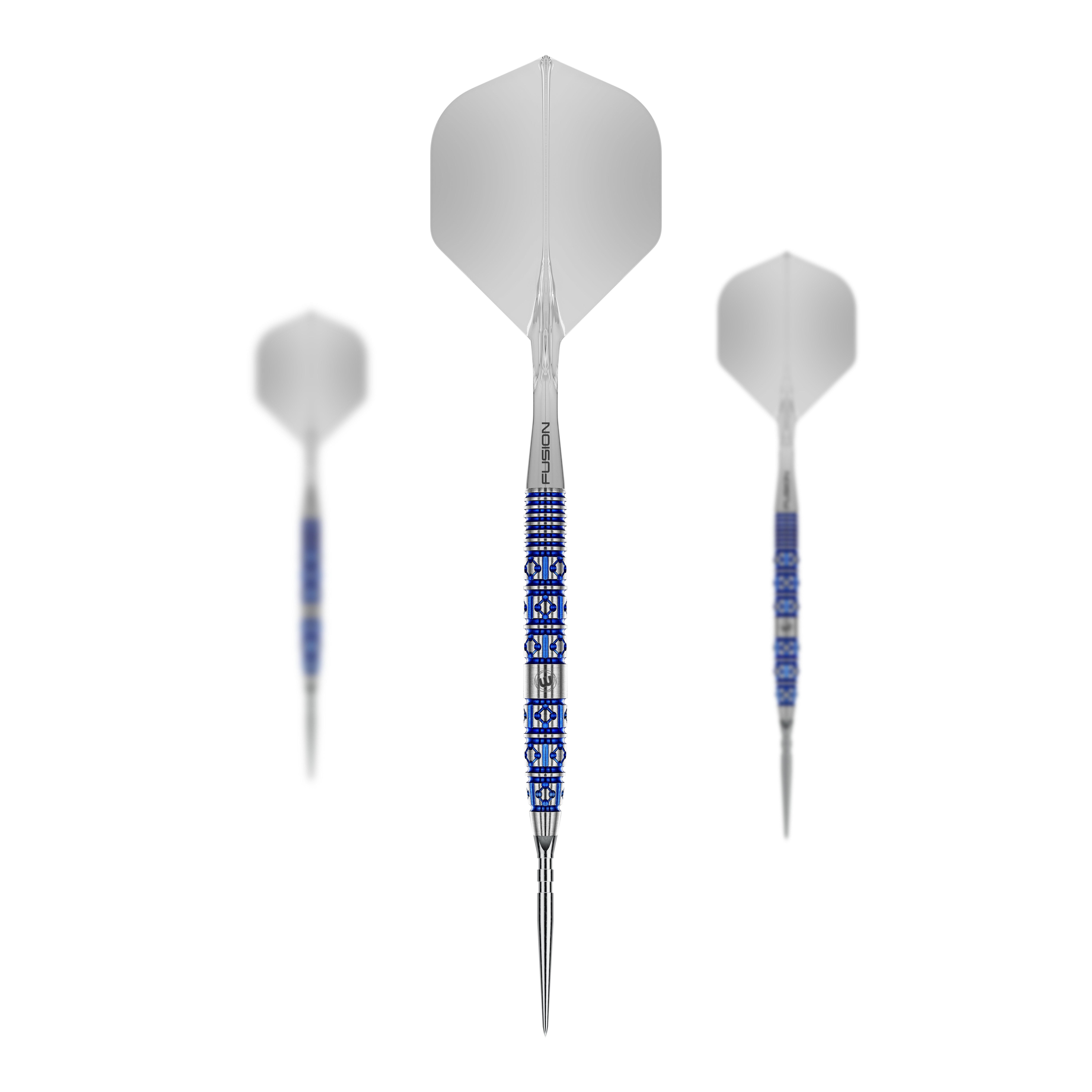 Dieses Bild zeigt die Winmau Lunaris Tapered Switch Point Steeldarts. Die Steeldarts sind für Präzision und Kontrolle beim Dartsport konzipiert.