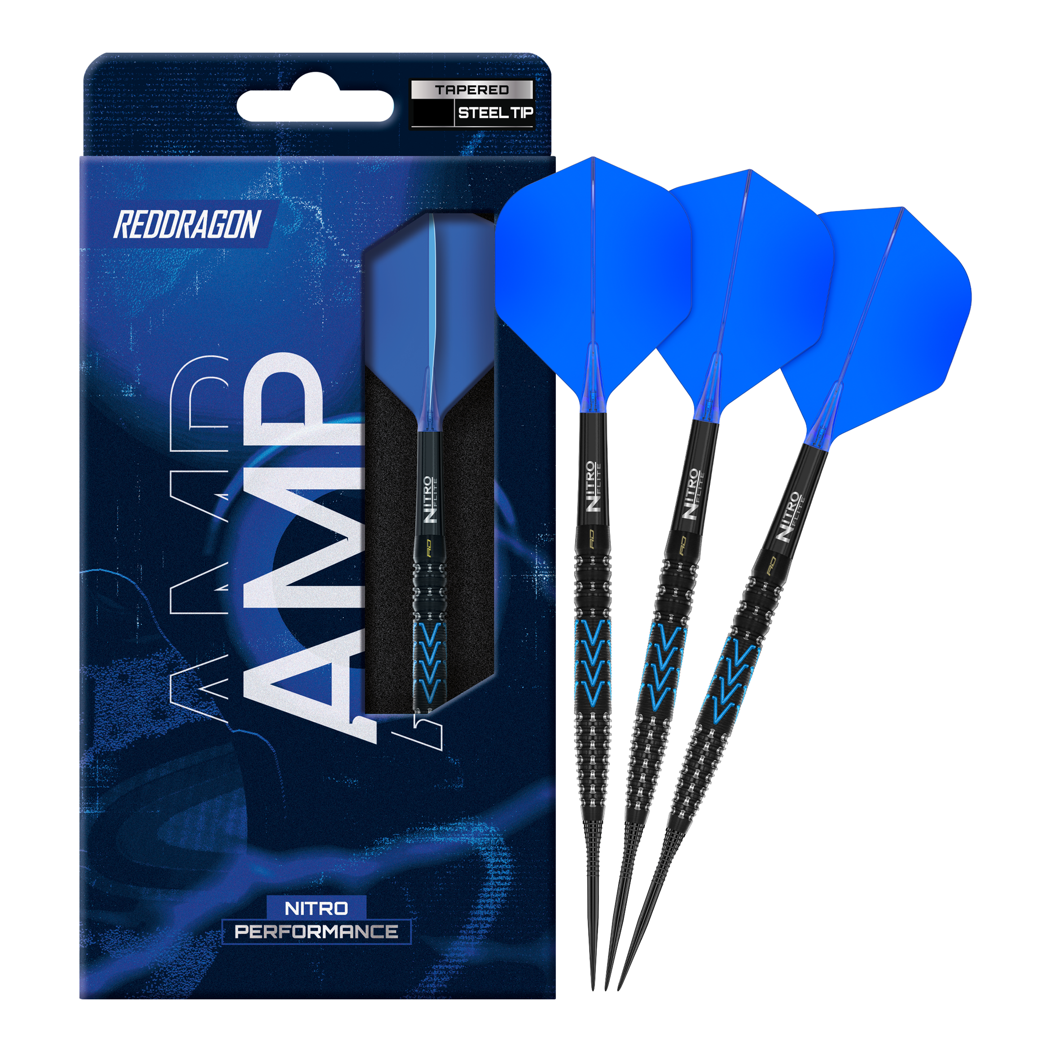 Red Dragon Amp Tapered Steel Darts Dies ist ein Bild der Red Dragon Amp Tapered Steeldarts. Die Darts sind für professionelle Spieler entwickelt.