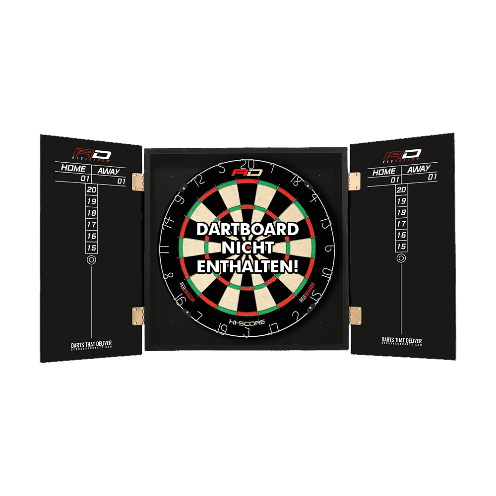 Red Dragon Peter Wright Dartboard Kabinet