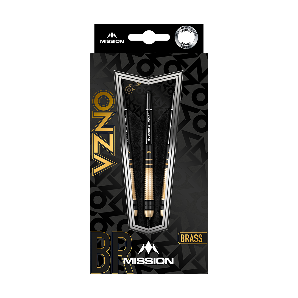 Mission Onza Model 2 Black Gold Soft Darts - 18g