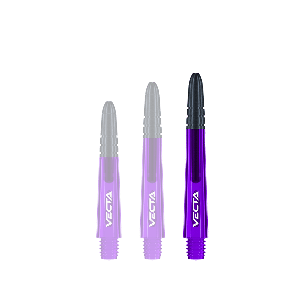 Winmau Vecta Shafts - Lila Schwarz