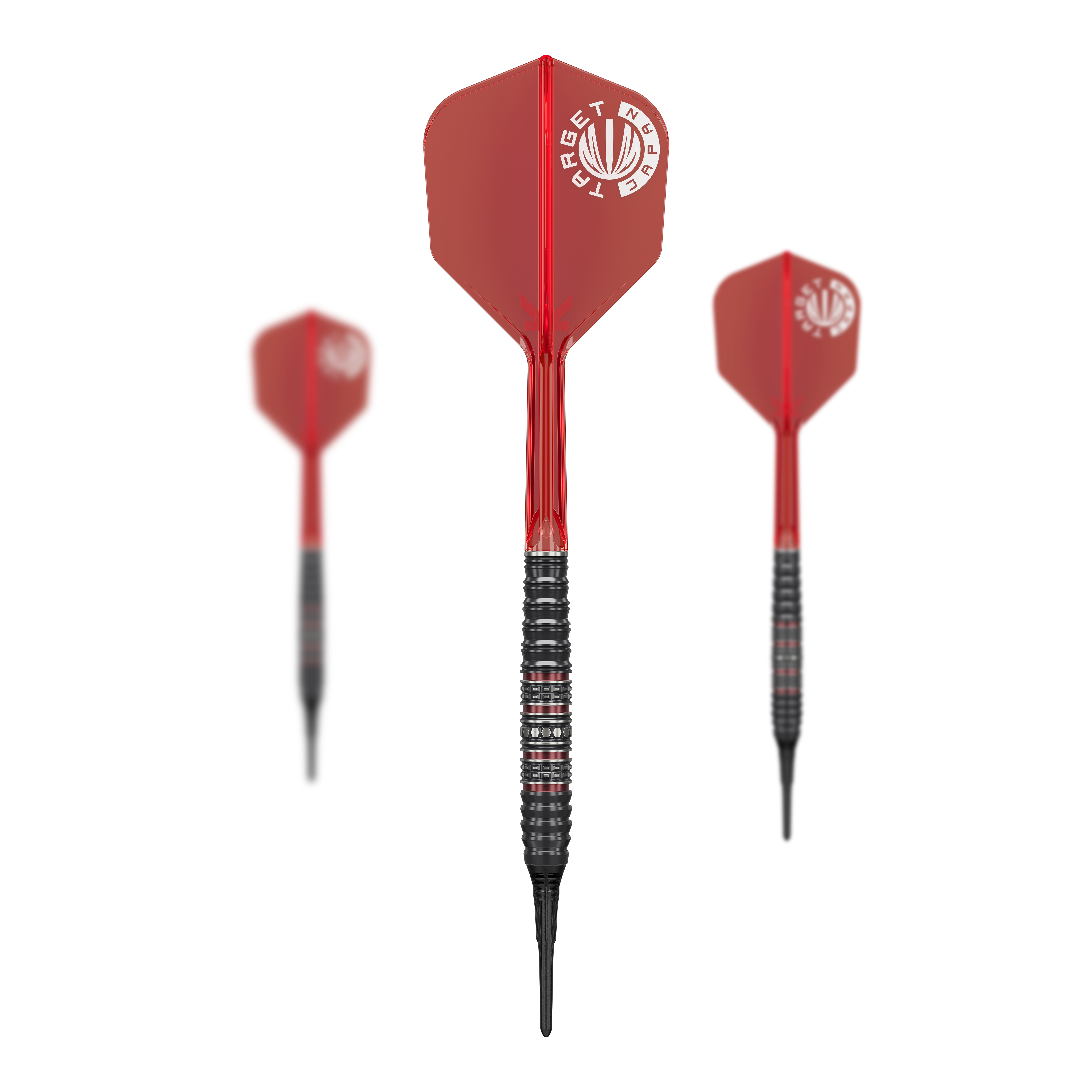 Zu sehen ist ein Set der Target Japan Prime Series Diamond Kosuzu Iwoa GEN4 Softdarts - 18g. Das Set eignet sich ideal für professionelles Dartspiel.