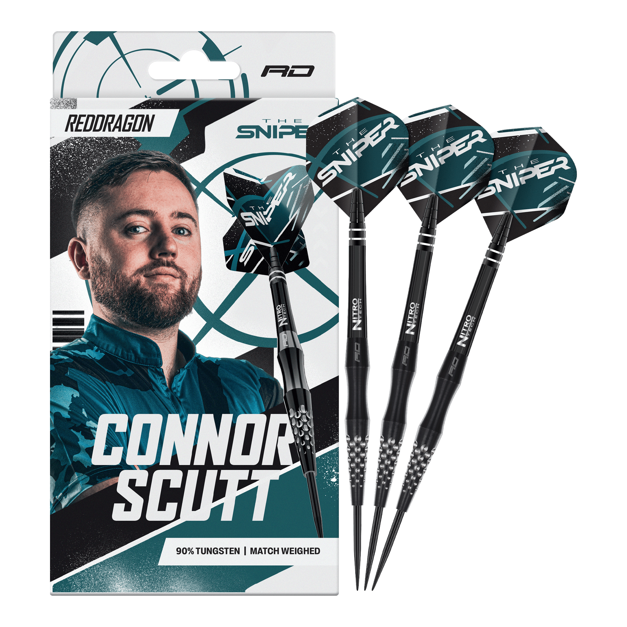 Red Dragon Connor Scutt The Sniper Steeldarts - 22g Das Foto präsentiert Red Dragon Connor Scutt The Sniper Steeldarts - 22g. Diese Darts sind ideal für ambitionierte Dartspieler.