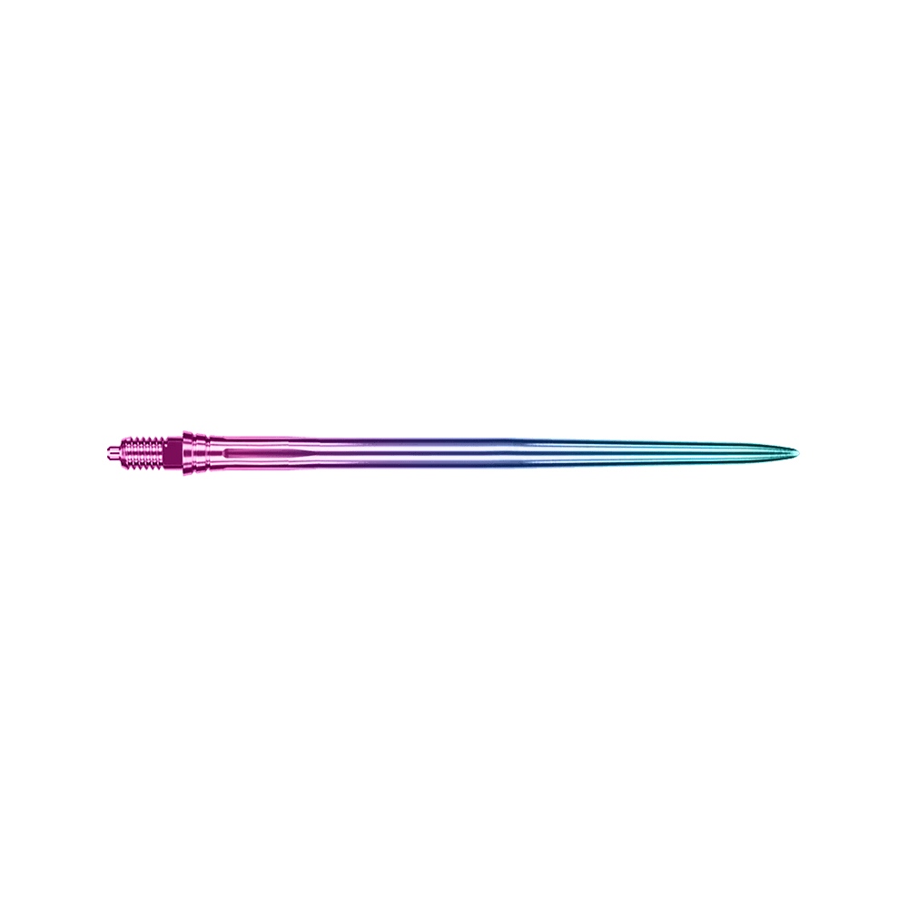 Abbildung der EVO249 Caliburn EZ-EVO Dartspitzen Smooth Rainbow 45mm. Dargestellt sind bunte Dartspitzen in glattem Design.
