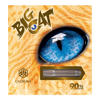 Caliburn Big Cats Lion steel darts Das Bild zeigt einen Steeldart aus der Serie Caliburn Big Cats Lion. Der Dart ist detailliert und deutlich dargestellt.
