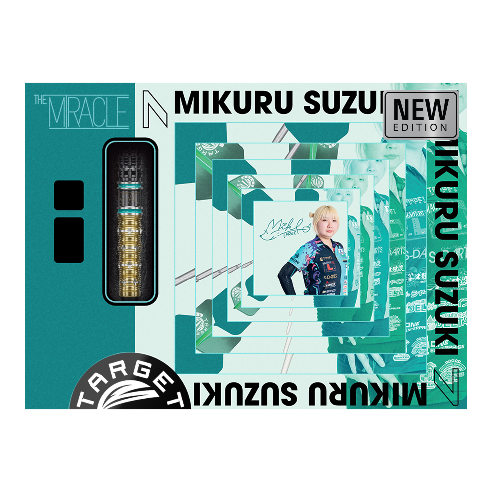 Target Mikuru Suzuki The Miracle GEN7.5 Soft Darts - 19g Zu sehen sind die Target Mikuru Suzuki The Miracle GEN7.5 Softdarts - 19g. Das Produkt ist für Softdart-Spiele konzipiert.