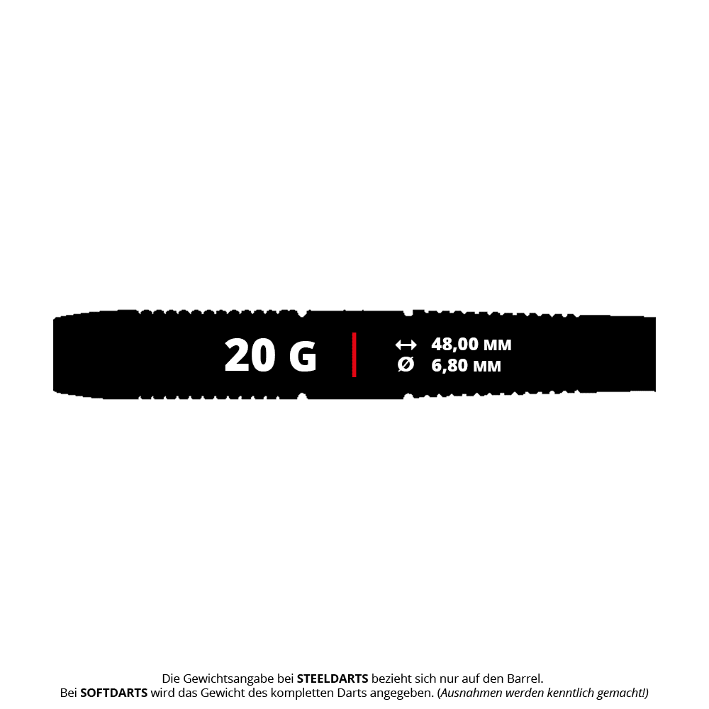 GOAT Reload Softdarts - 20g Das Bild zeigt GOAT Reload Softdarts mit einem Gewicht von 20g. Diese Softdarts sind für Präzision und Leistung bekannt.