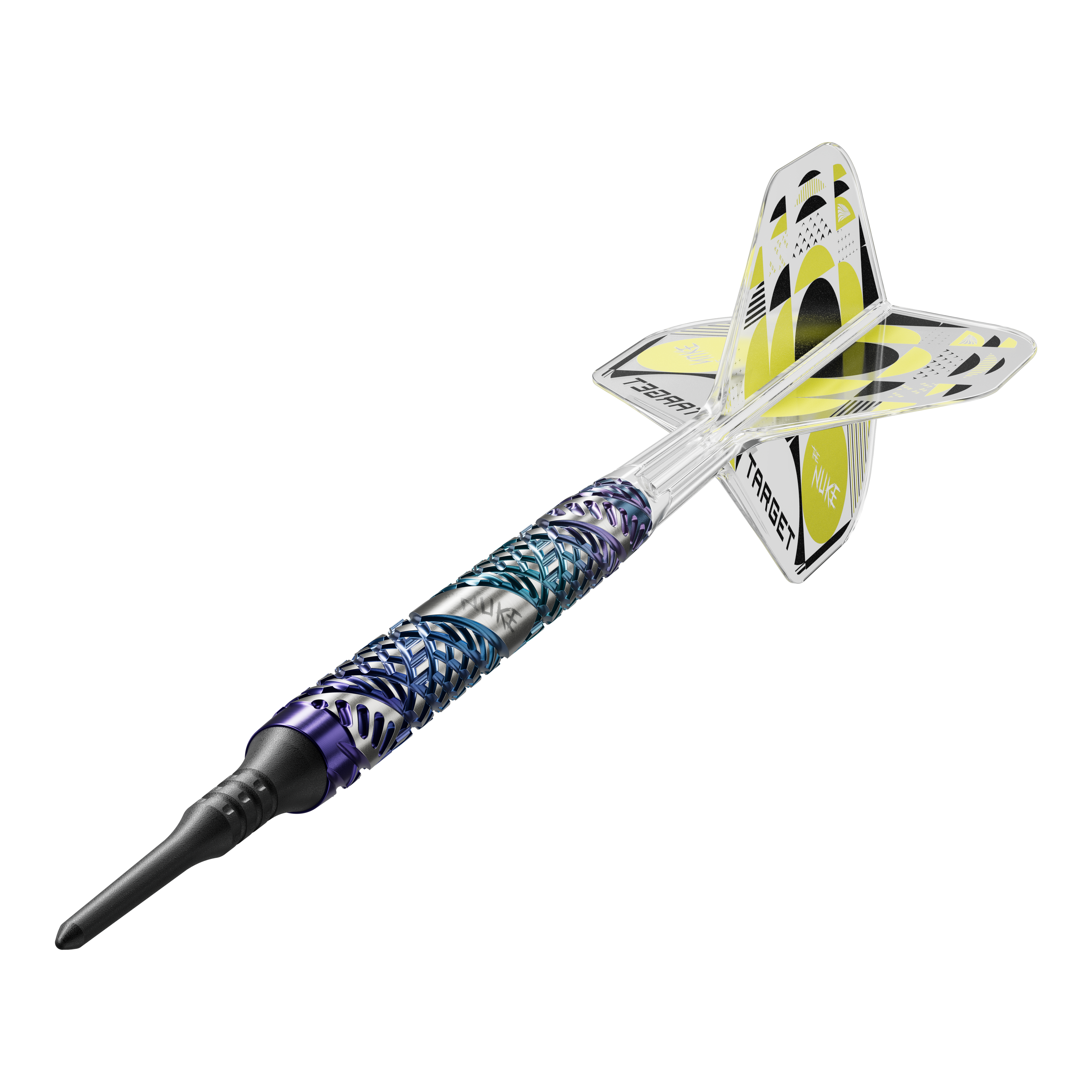 Target Luke Littler Edge Soft Darts - 19g Hier sieht man die Target Luke Littler Edge Softdarts - 19g. Sie sind ideal für ambitionierte Spieler geeignet.
