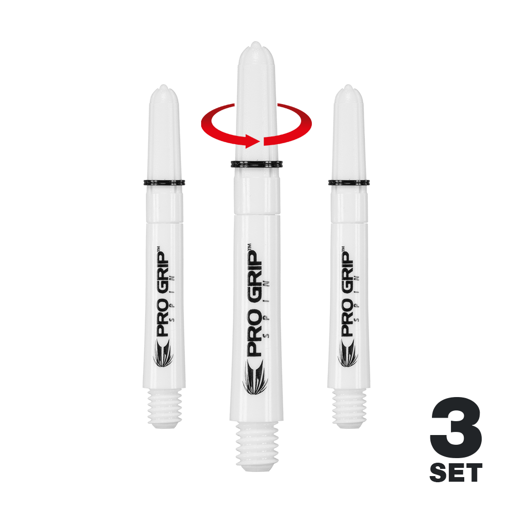 Target Pro Grip Spin Shafts - 3 Sets - White