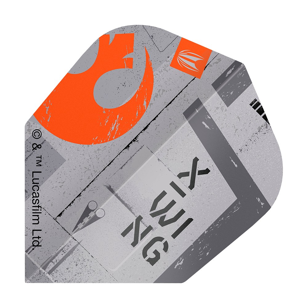 Target Star Wars ProUltra X-Wing No6 Flights Zu sehen ist das Produkt Target Star Wars ProUltra X-Wing No6 Flights. Diese Dart-Flights zeigen ein X-Wing Design aus Star Wars.