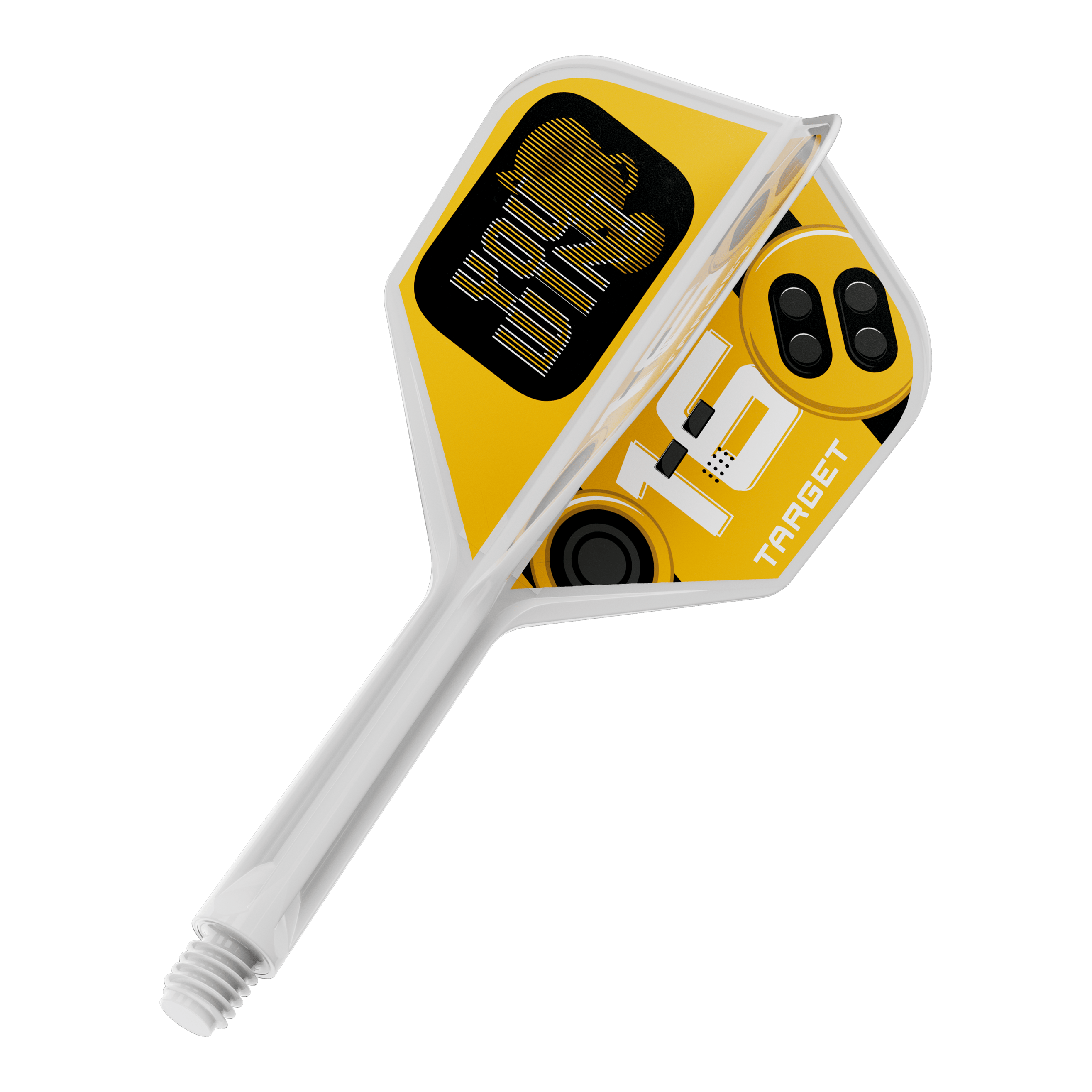 Ein Dart Flight ist zu sehen. Es handelt sich um das Modell Target K-Flex YouWin No6 mit einer Länge von 26 mm.