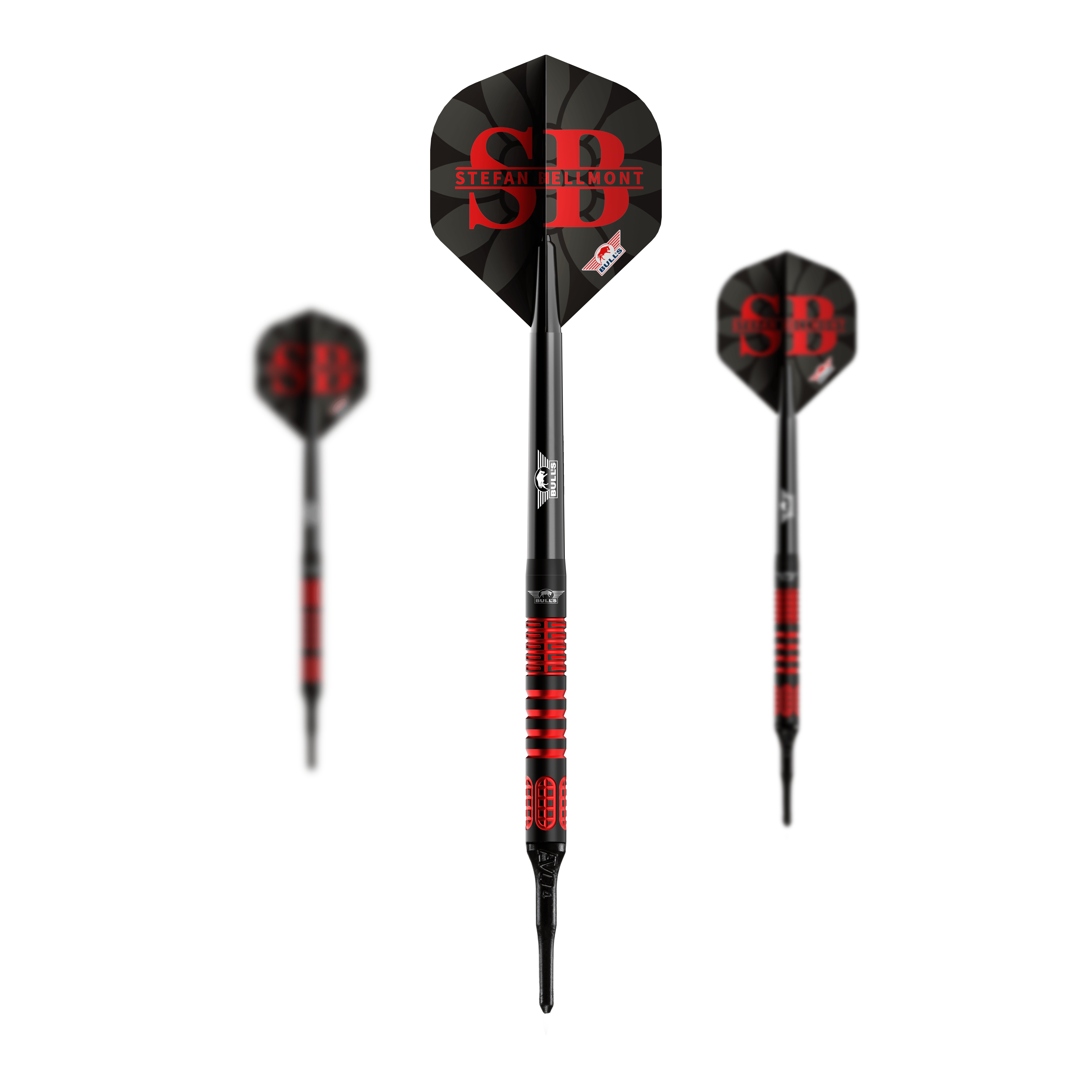 Bulls NL Stefan Bellmont 90 soft darts - 20g Hier ist ein Set der Bulls NL Stefan Bellmont 90 Softdarts - 20g zu sehen. Das Set wurde für professionelle Dartspieler entwickelt.