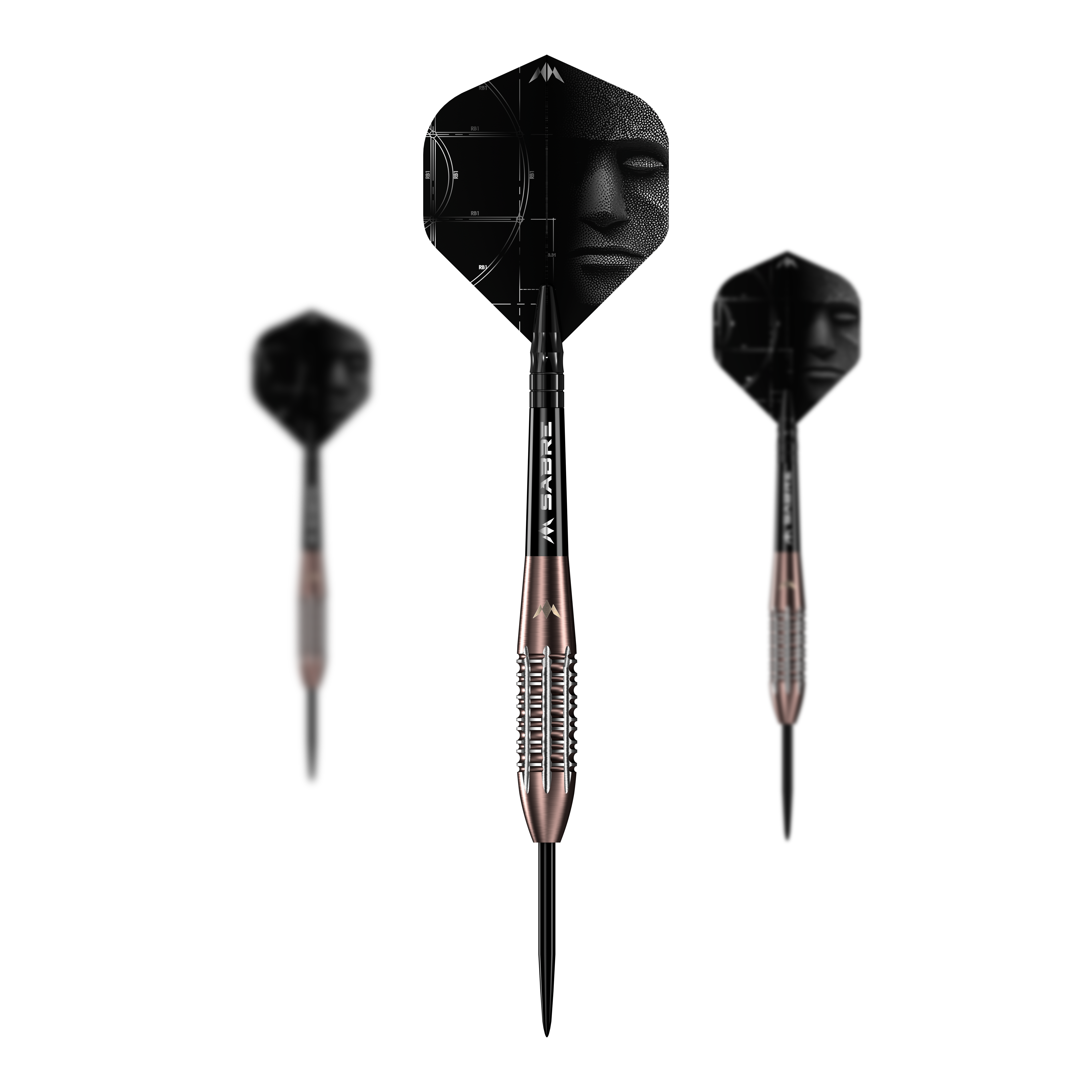 Mission Arkitekt Bronze Silica PVD Steeldarts - 23.5g Abgebildet ist ein Set der Mission Arkitekt Bronze Silika PVD Steeldarts mit 23,5g. Das Set zeigt mehrere Darts in Bronzeoptik.