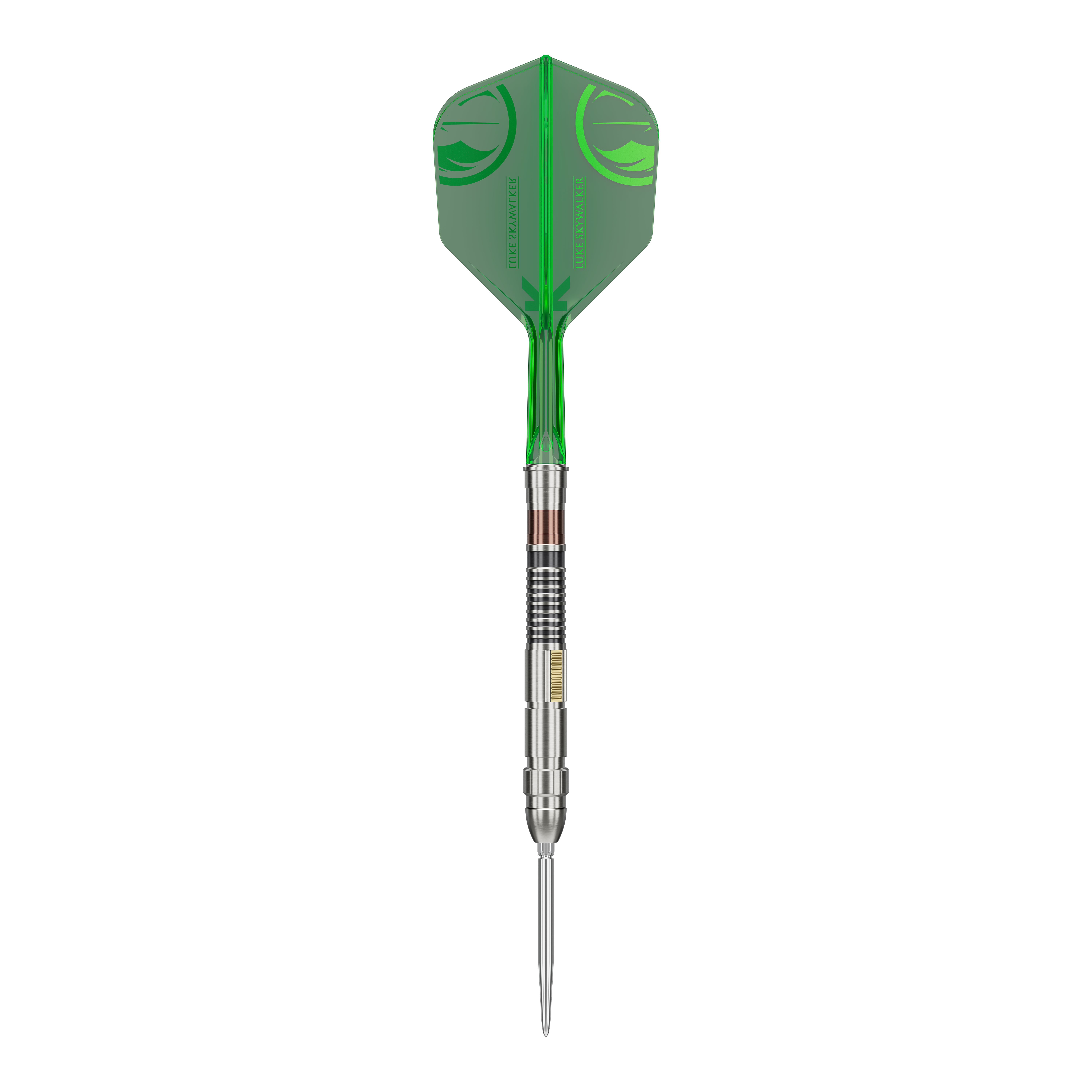 Target Star Wars Luke Skywalker Jedi Knight Lightsaber Limited First Edition Darts - 24g Das Bild zeigt die Target Star Wars Luke Skywalker The Jedi Knight Light Saber Limited Edition Steeldarts - 24g. Es handelt sich um eine limitierte Dart-Edition, inspiriert von Luke Skywalker aus Star Wars.
