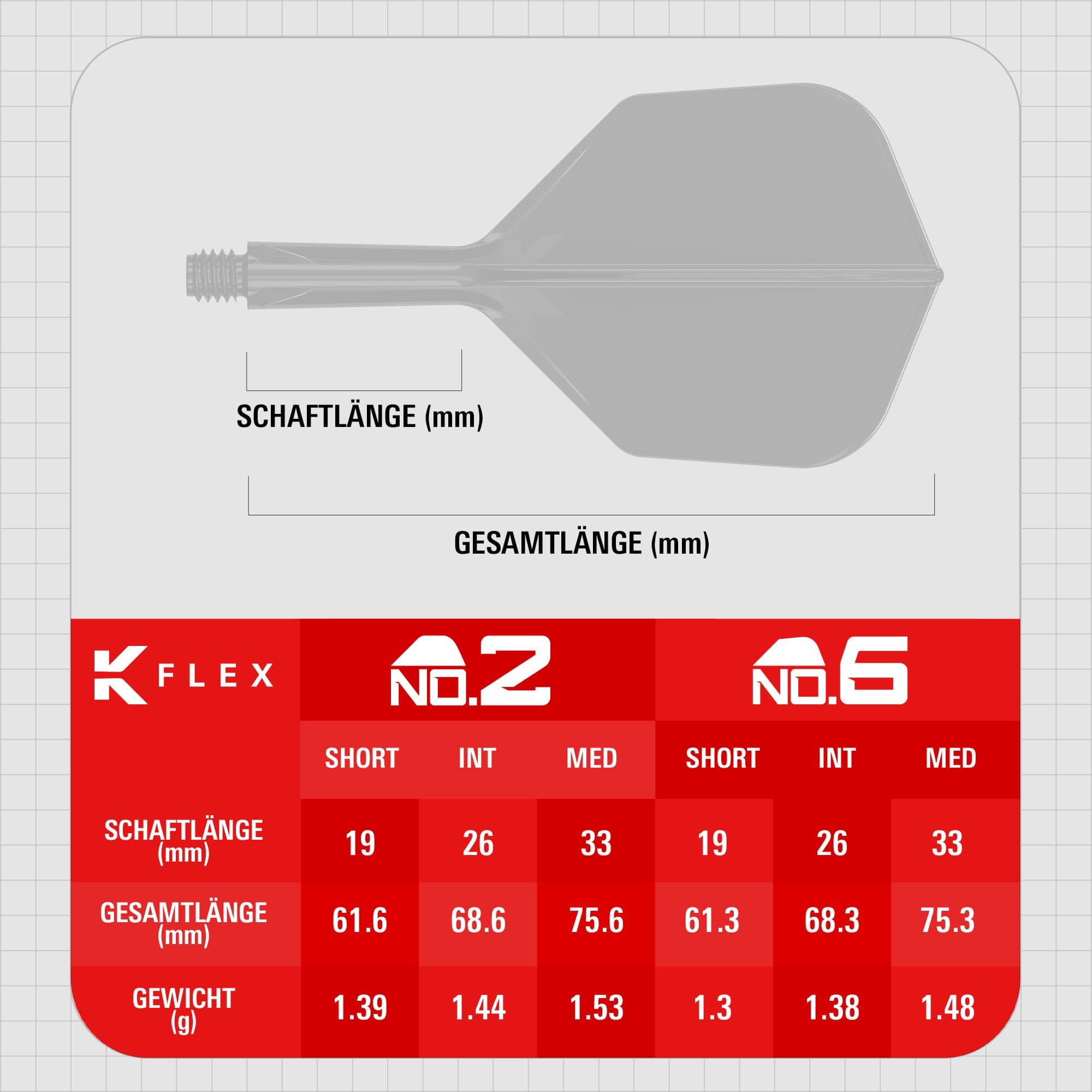 Target K-Flex Red No2 Standard Flights Target K-Flex Red No2 Standard Flights