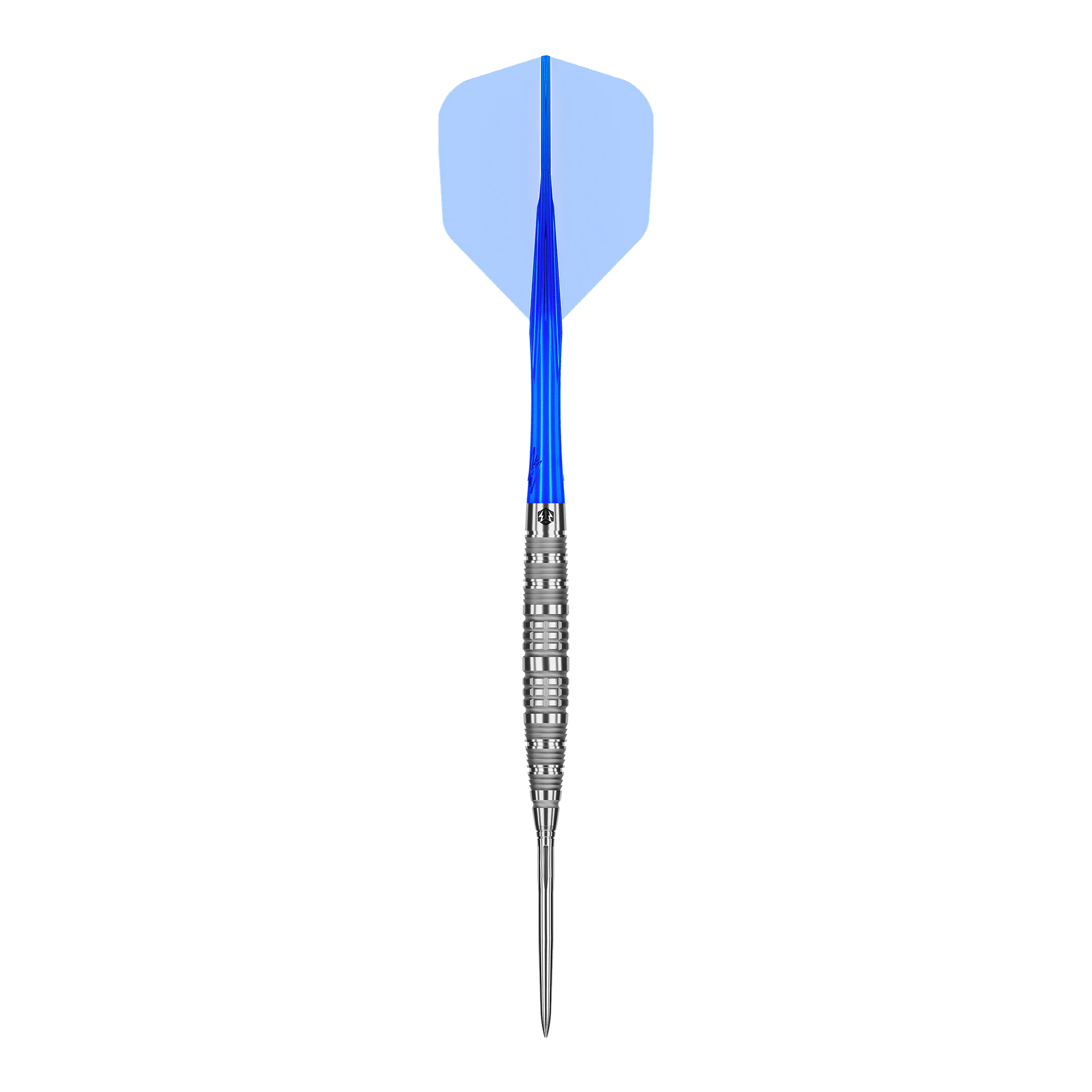 Caliburn Rix EZ-EVO R6 steel darts Das Produkt Caliburn Rix EZ-EVO R6 Steeldarts wird gezeigt. Die Aufnahme hebt die Gestaltung und die Struktur des Darts hervor.