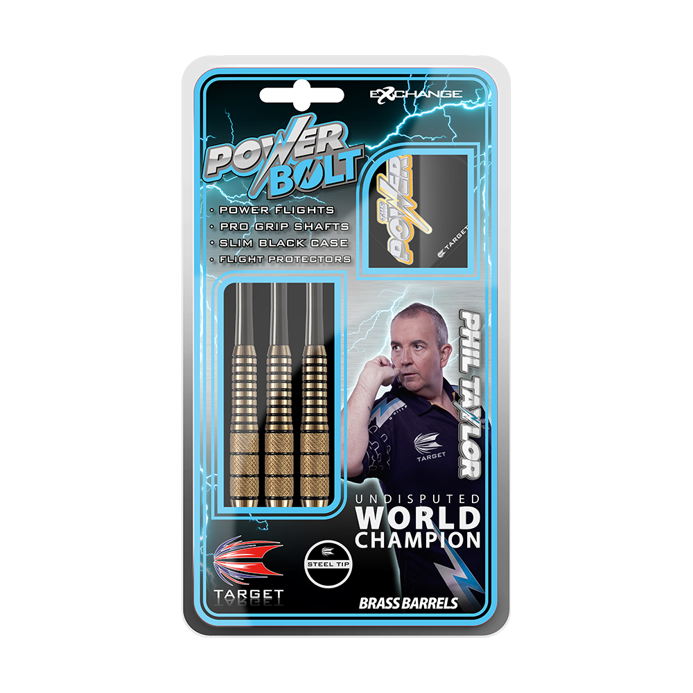 Target Phil Taylor Power Bolt Steel Darts - 22g