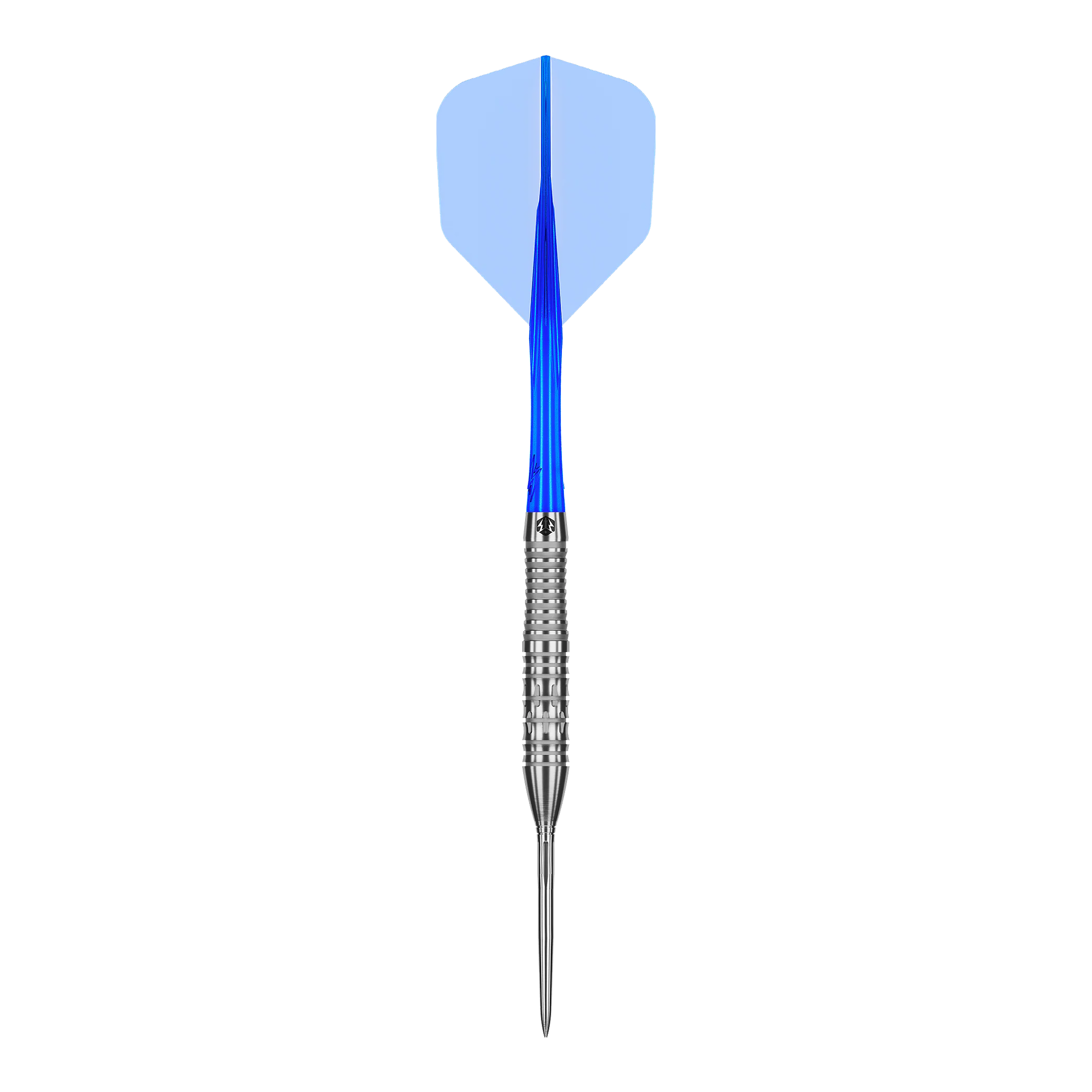 Dieses Bild zeigt einen einzelnen Caliburn Rix EZ-EVO R2 Steeldart. Der Dart ist in Nahaufnahme zu sehen.