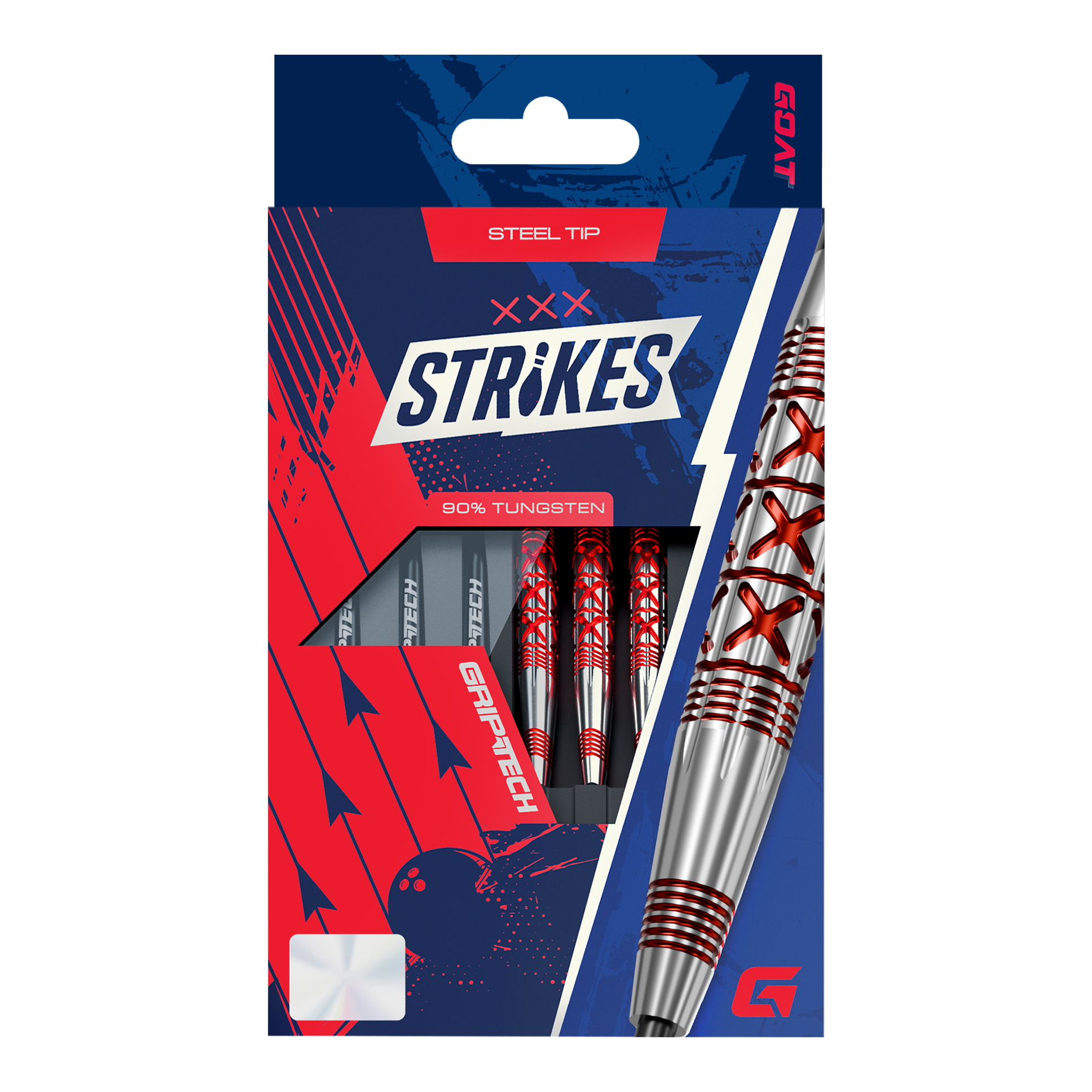 GOAT Strikes Steel Darts Hier ist das Produkt GOAT Strikes Steeldarts abgebildet. Die Steeldarts sind hochwertig verarbeitet und für Dartspieler geeignet.